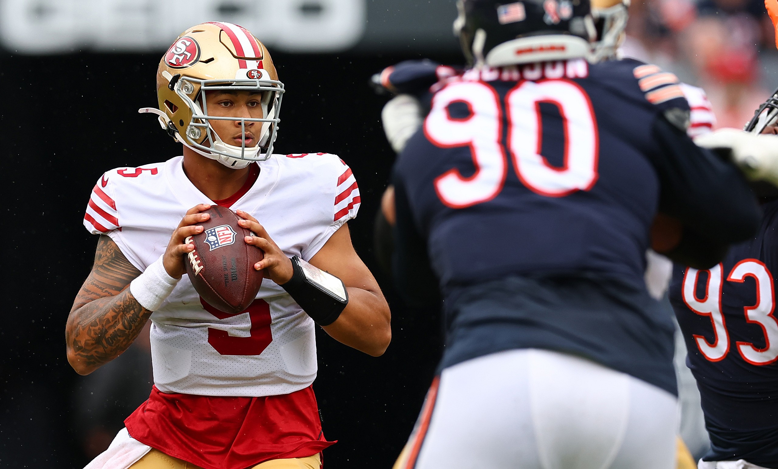 nfl quarterback performances, nfl week 1: trey lance