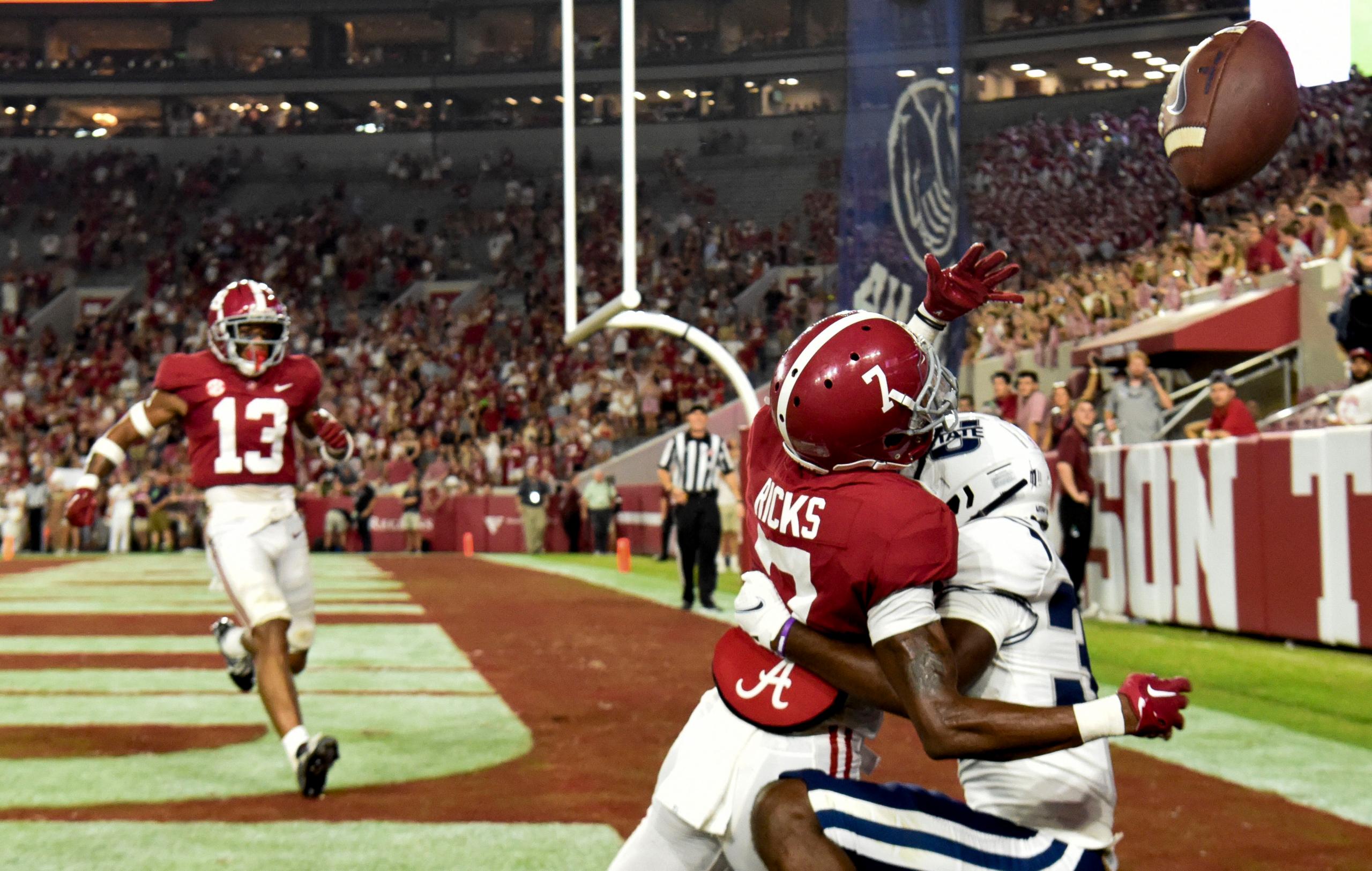 NCAA Football: Utah State at Alabama