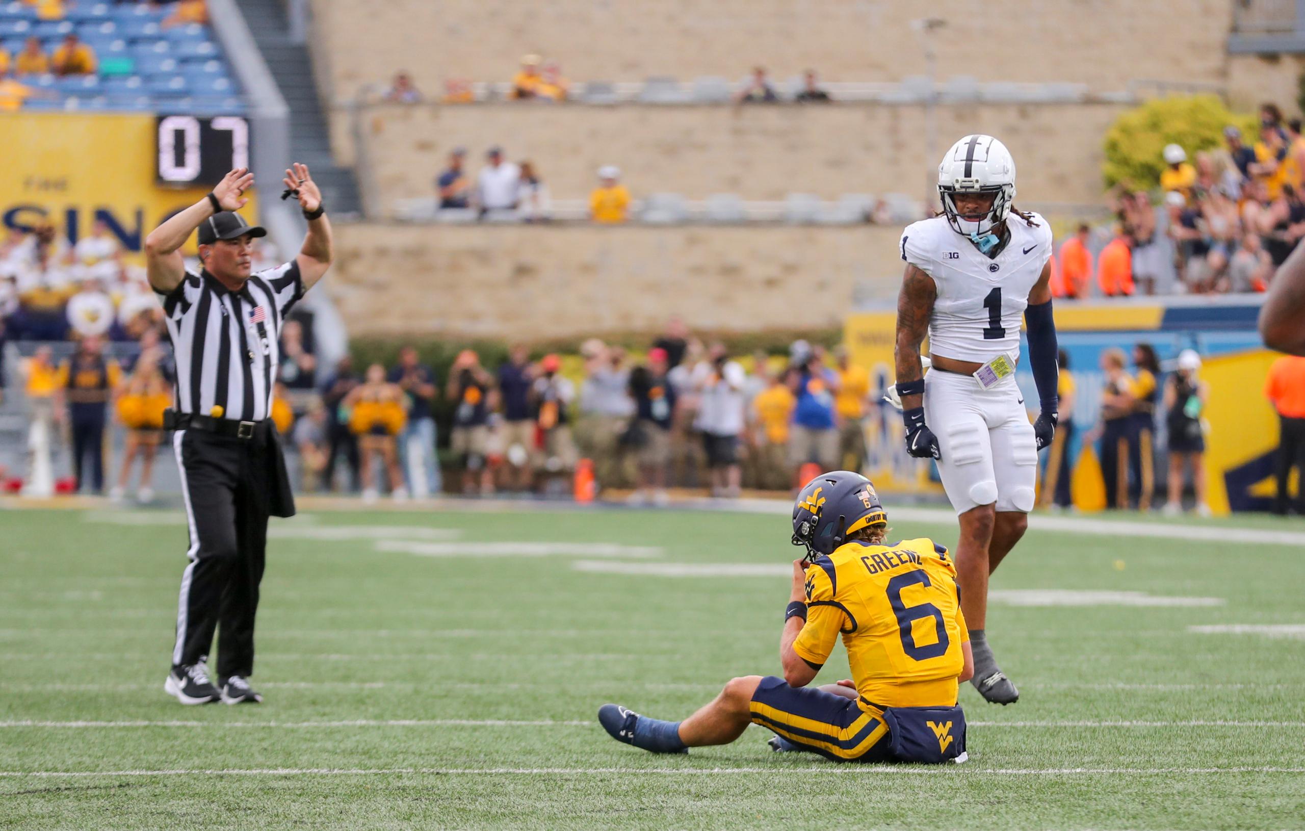 West Virginia QB Garrett Greene against Penn State