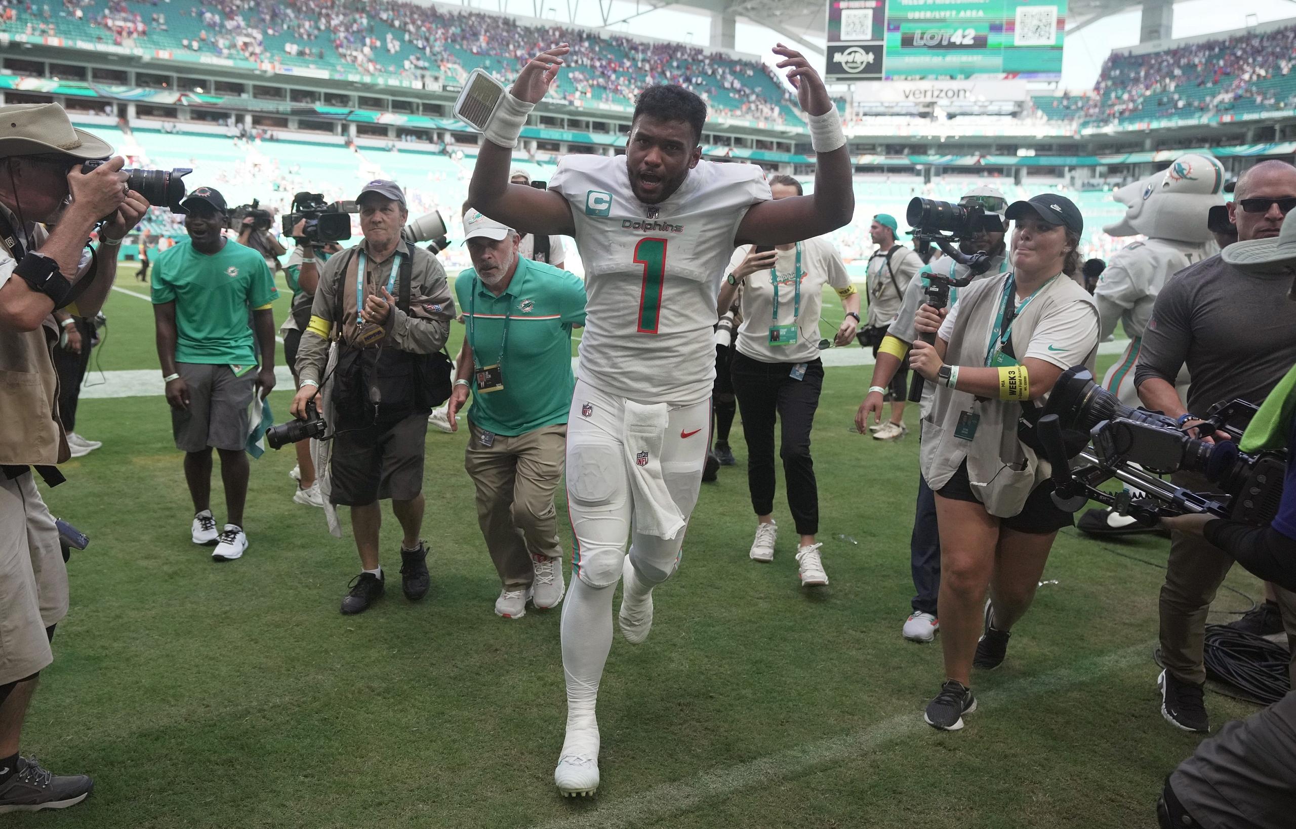 nfl week 4: tua tagovailoa' status for the miami dolphins
