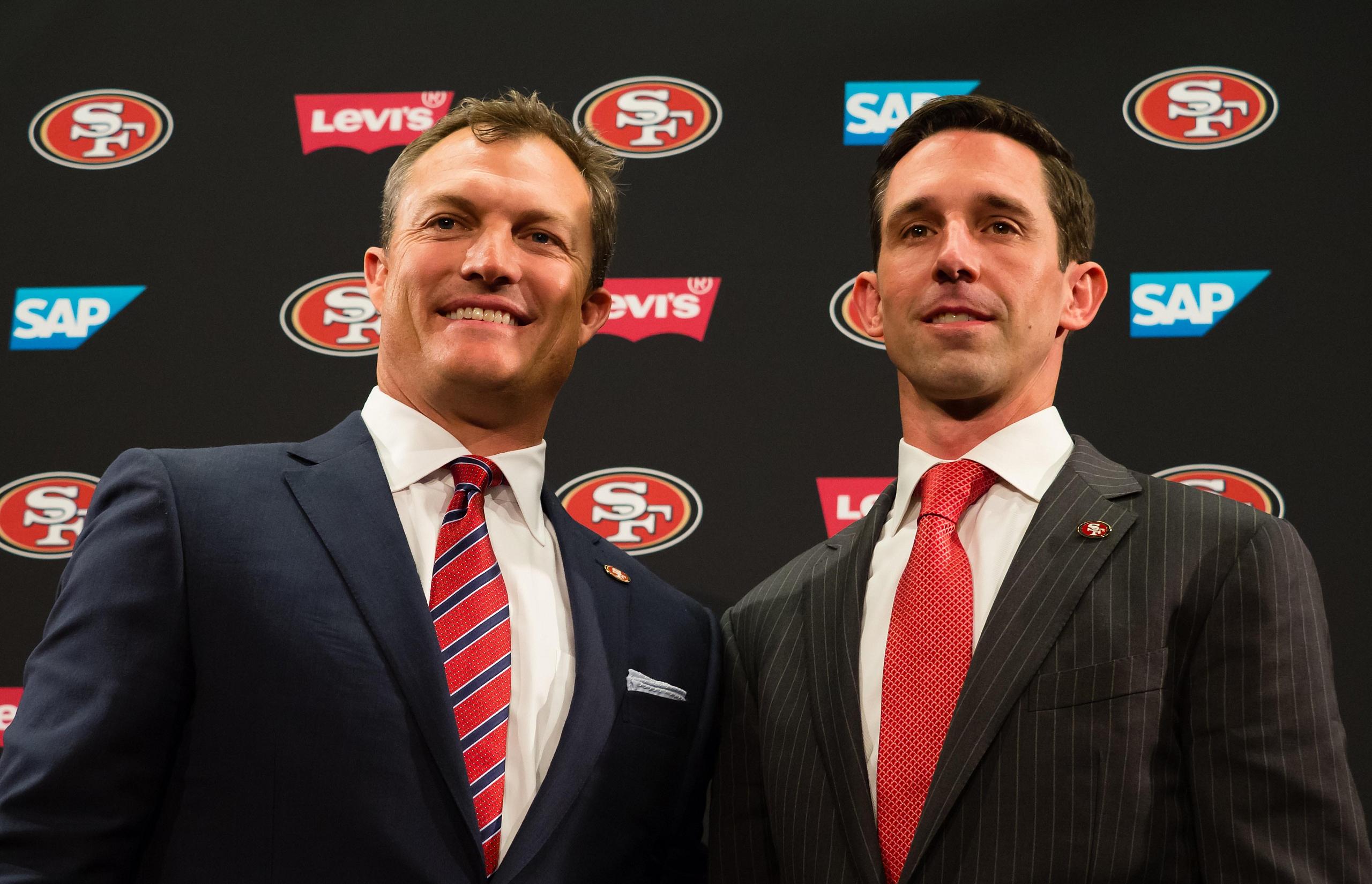 San Francisco 49ers' John Lynch, Kyle Shanahan 