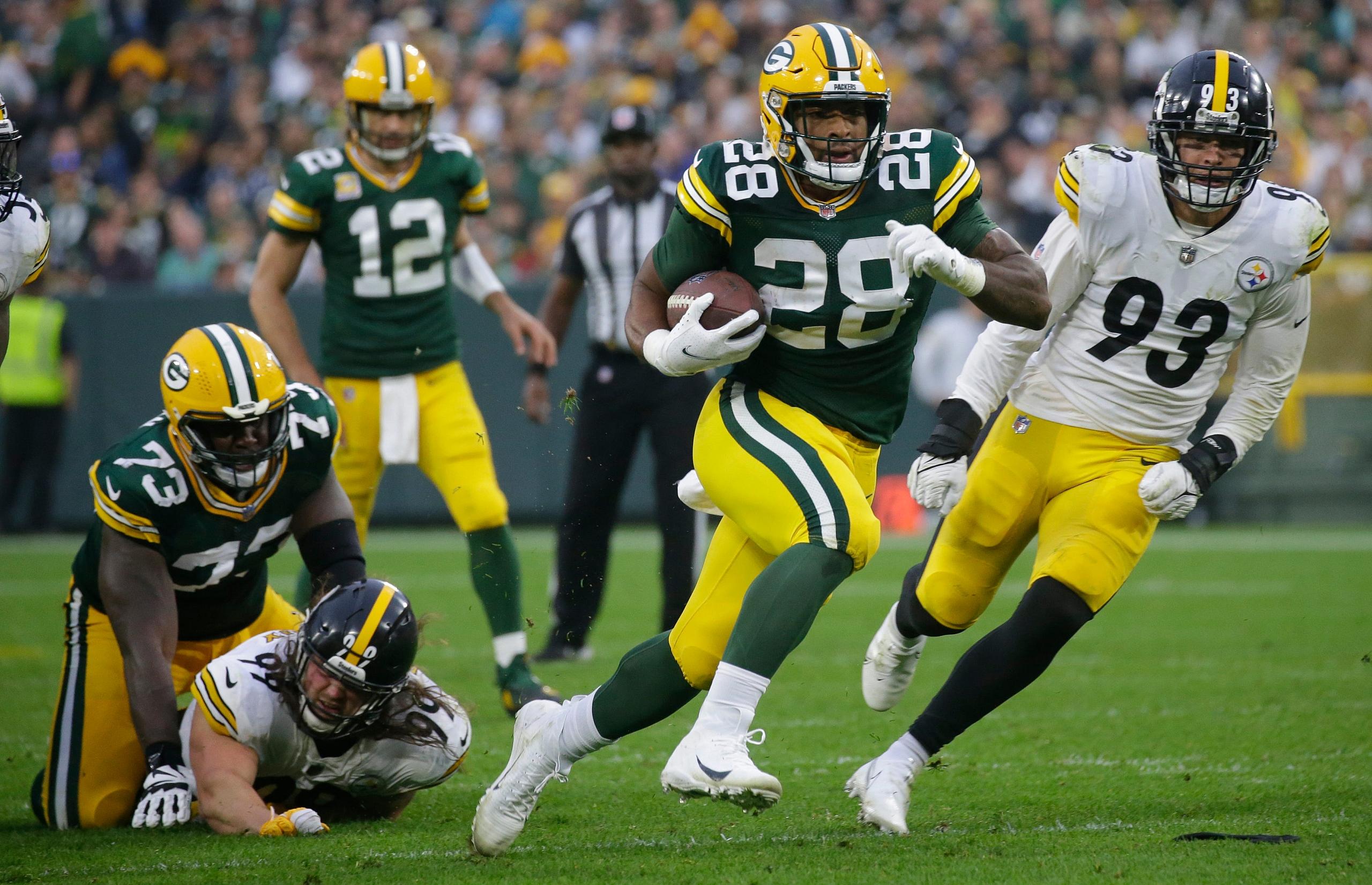 fantasy football start and sit: a.j. dillon