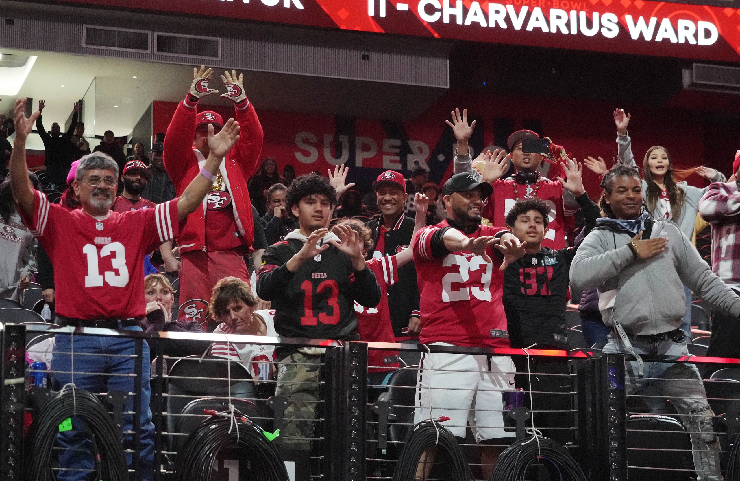 san francisco 49ers fans super bowl lviii