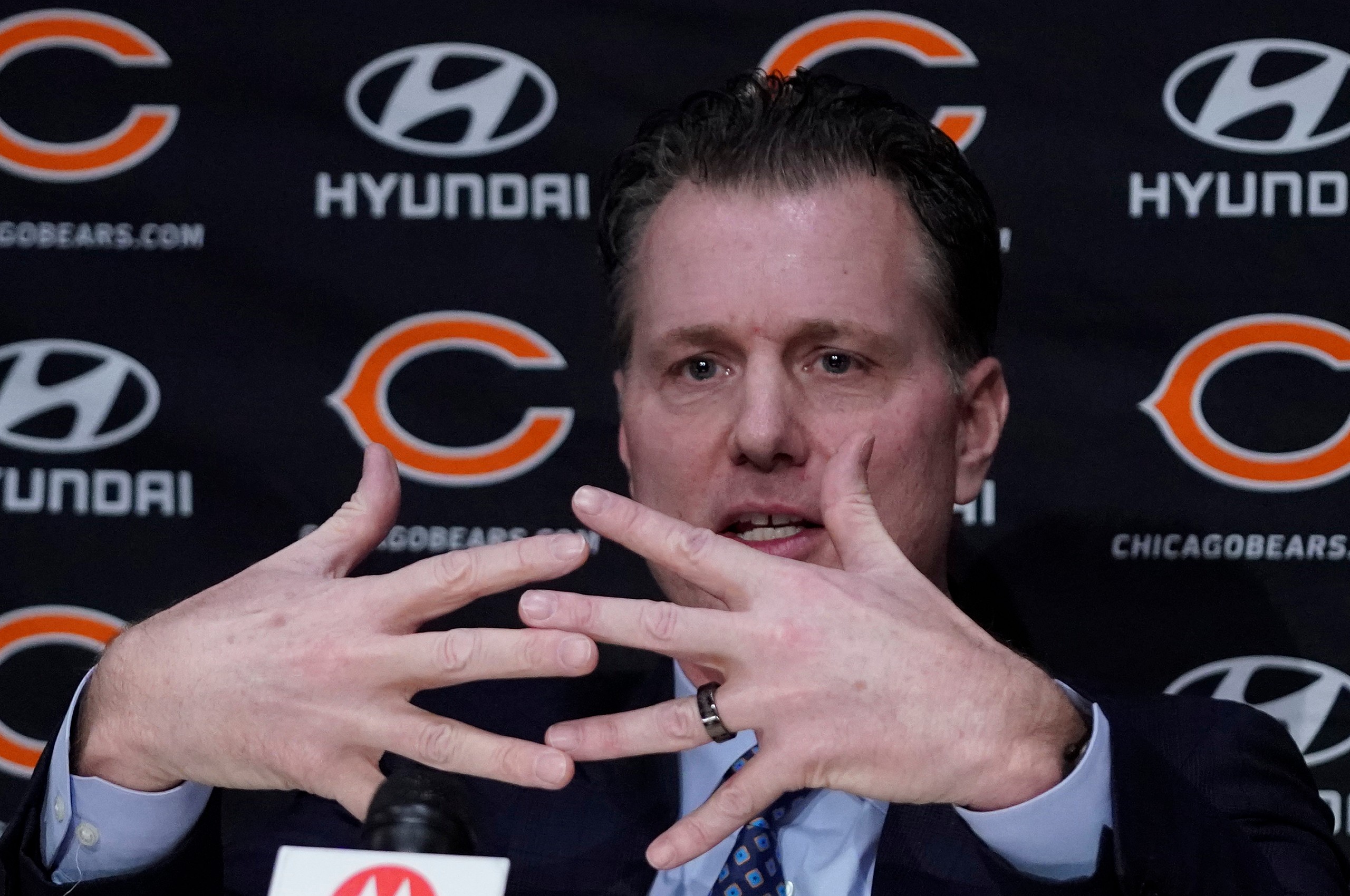 NFL: Chicago Bears-Head Coach Matt Eberflus Press Conference