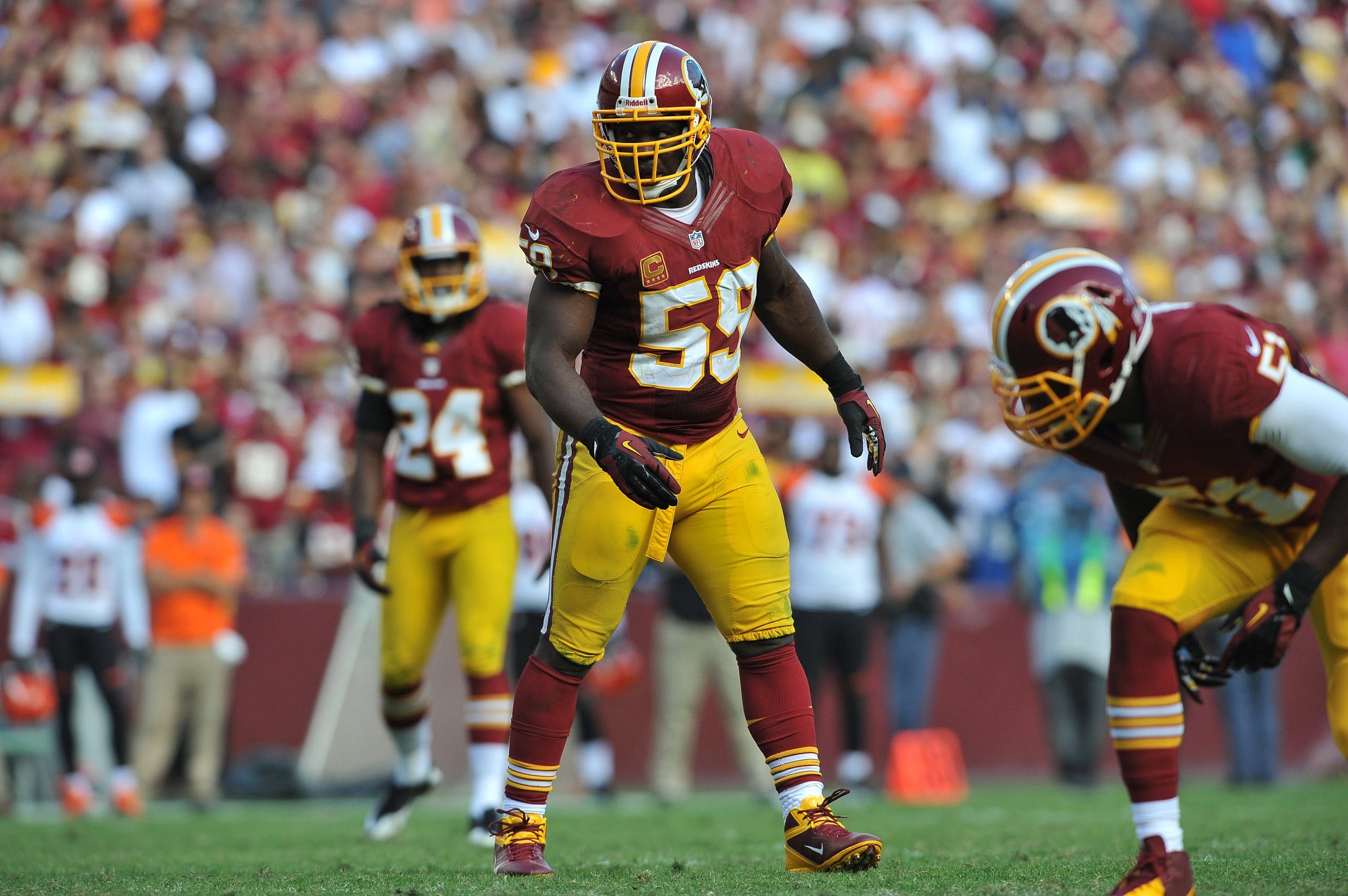 Washington Redskins linebacker London Fletcher