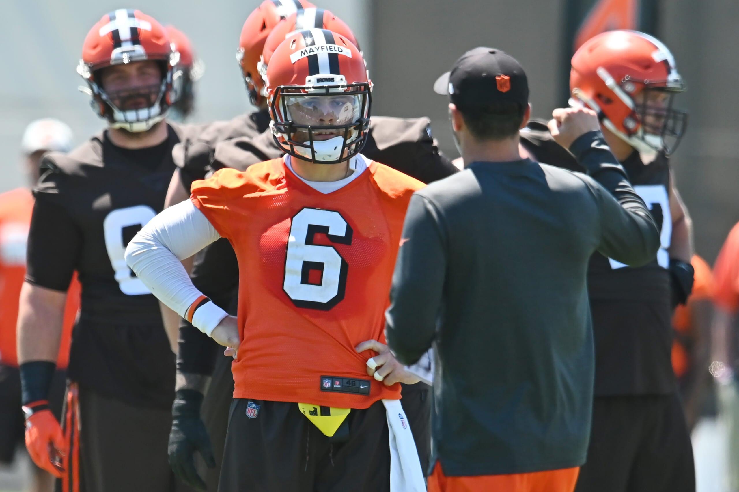 baker mayfield, cleveland browns drama