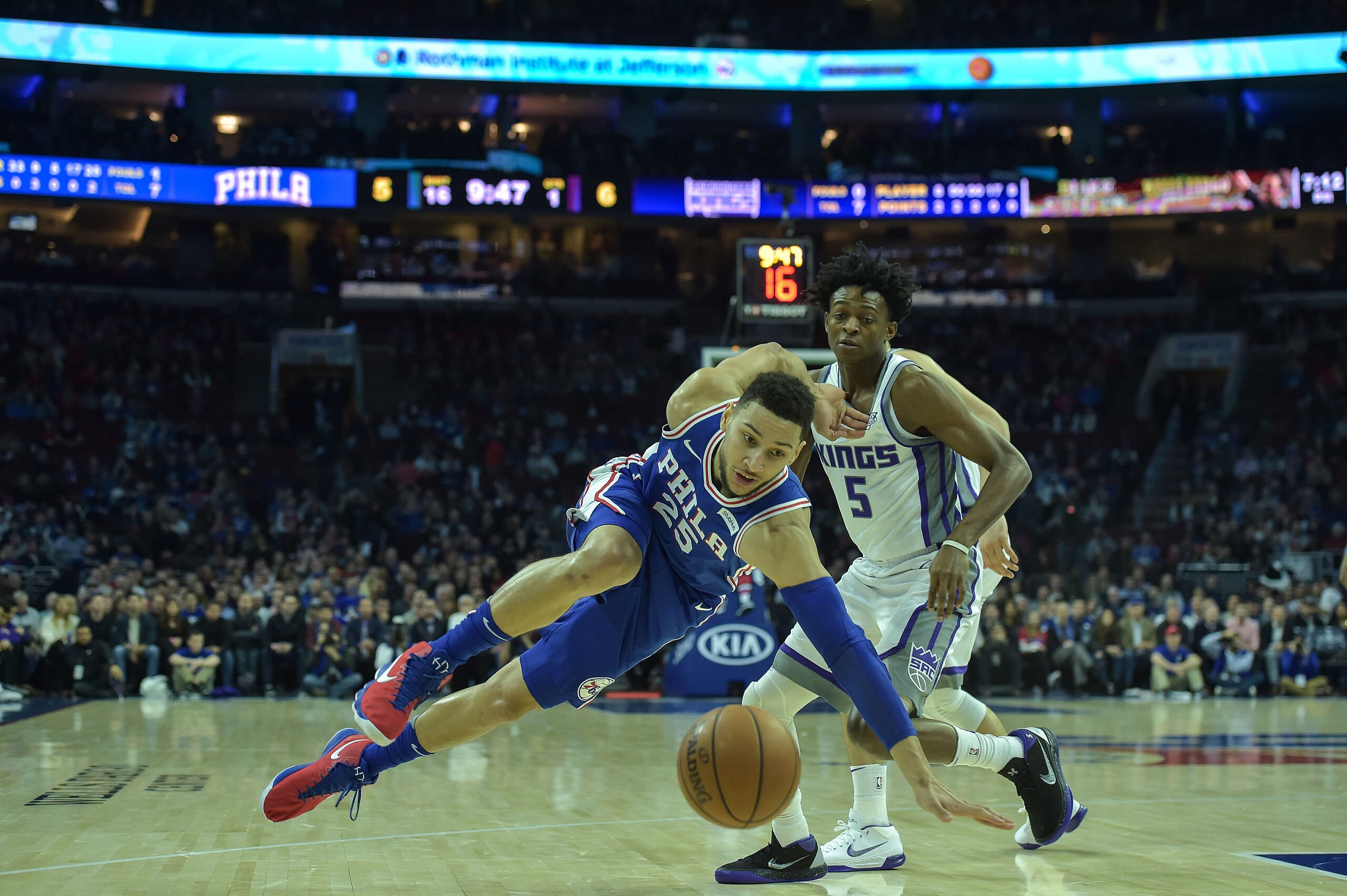 ben simmons trade to the sacramento kings for de'aaron fox