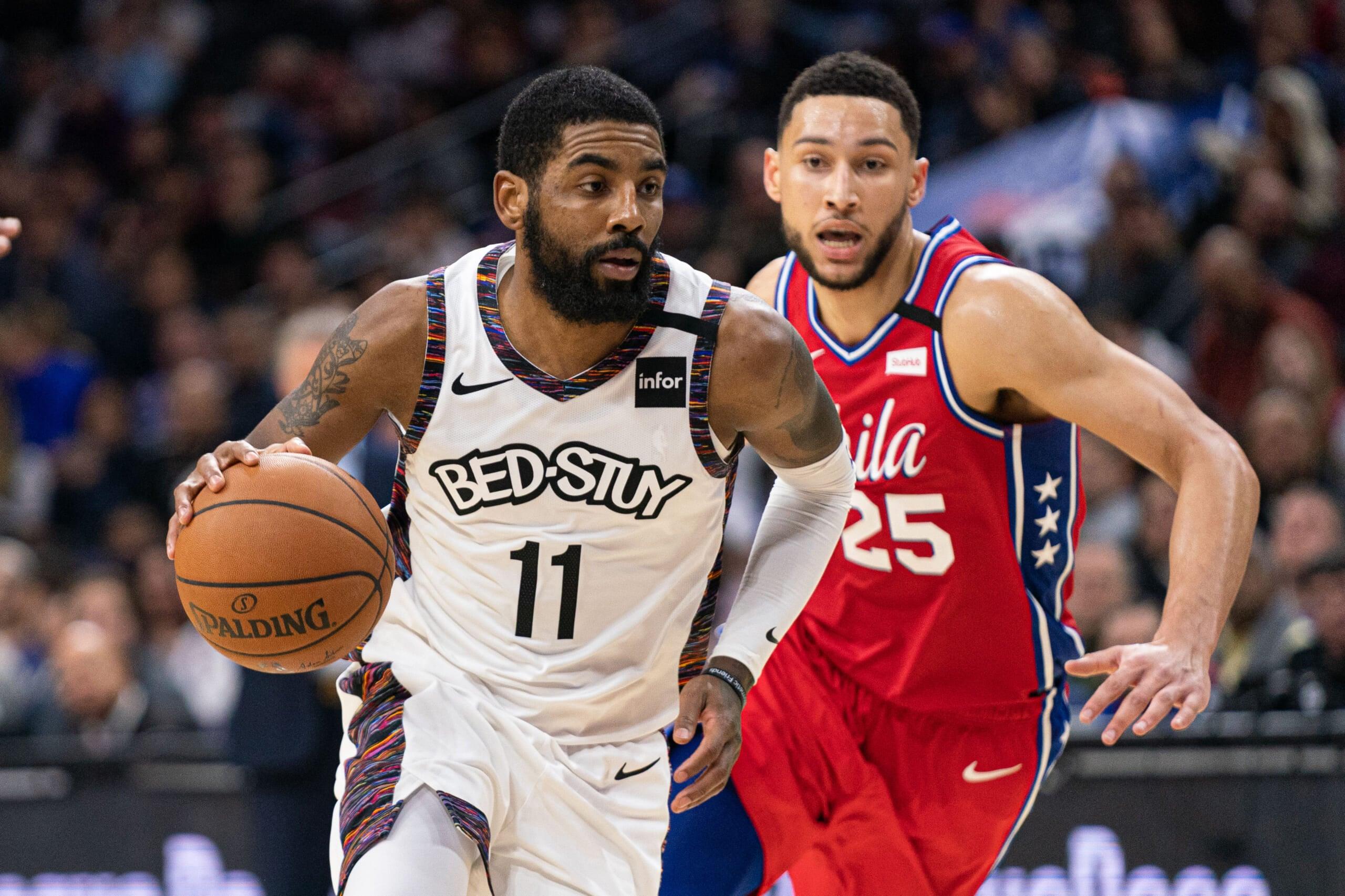 kyrie irving trade to the philadelphia 76ers for ben simmons