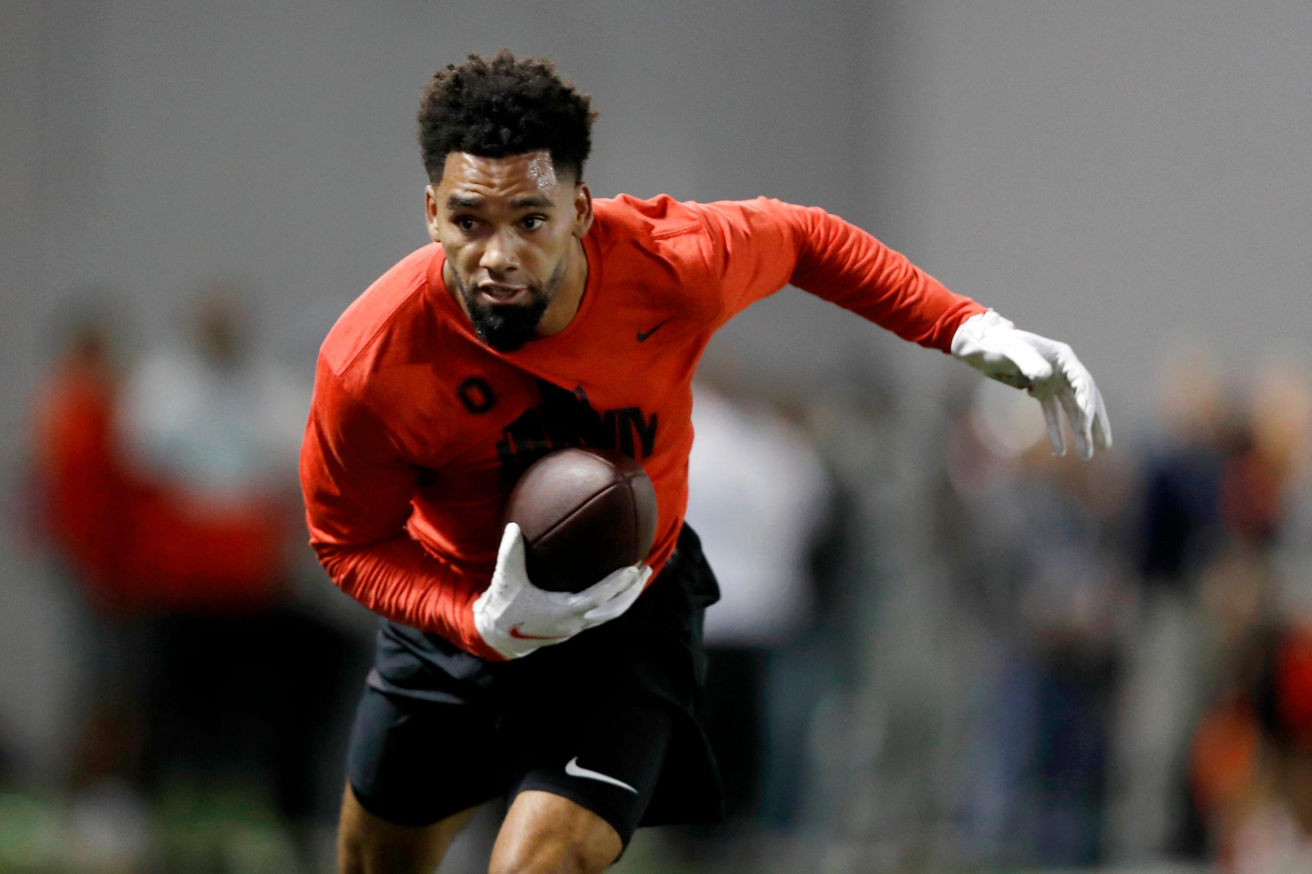 new orleans saints mock draft; chris olave