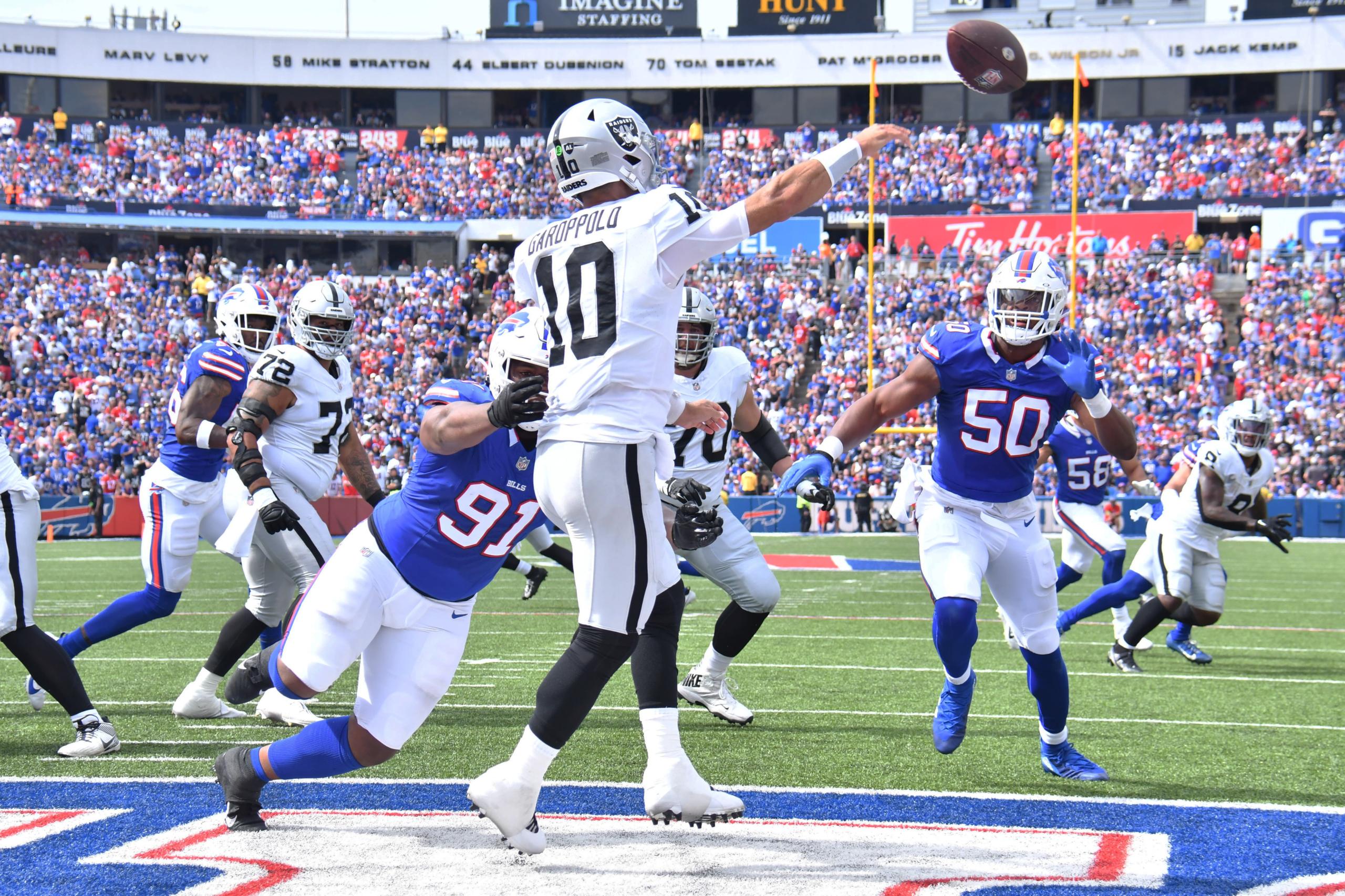 nfl week 2 takeaways: jimmy garoppolo, las vegas raiders