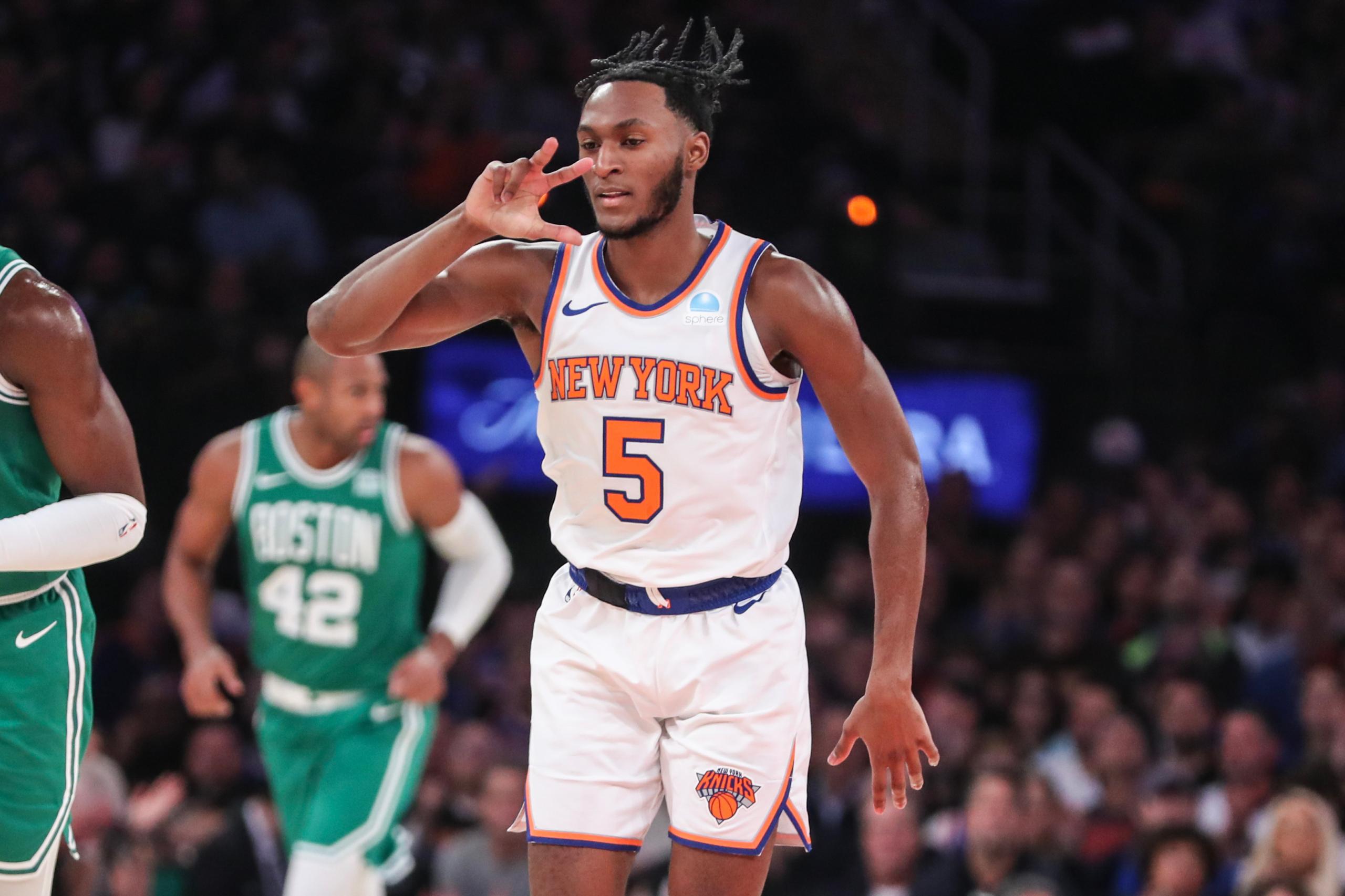 new york knicks, boston celtics, winners, losers, immanuel quickley