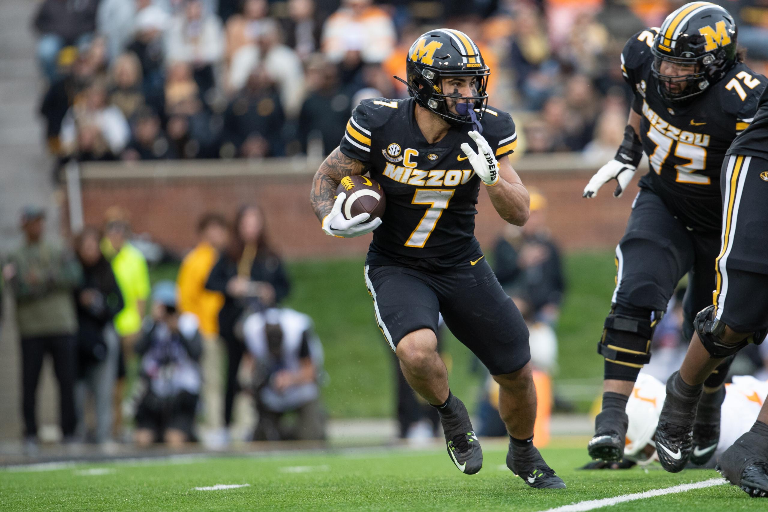 NCAA Football: Tennessee at Missouri