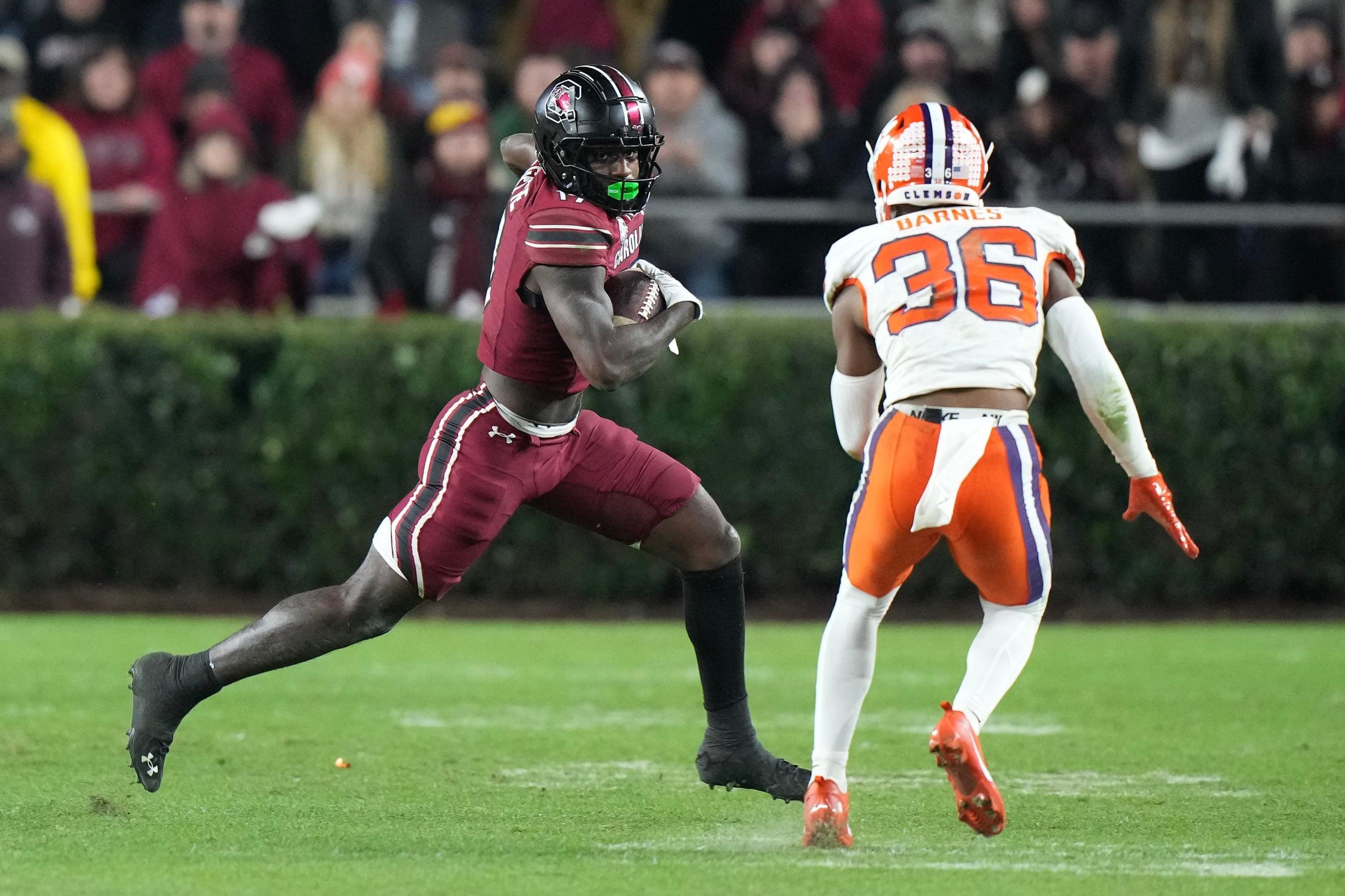 South Carolina wide receiver Xavier Legette