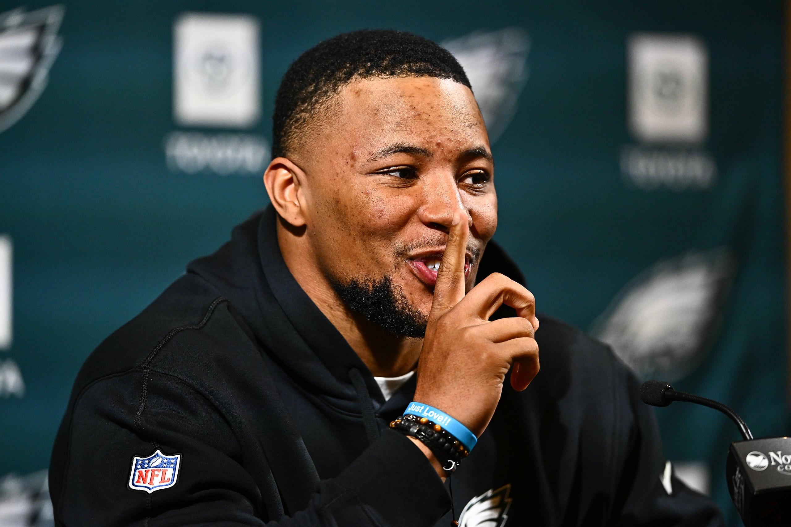 Philadelphia Eagles running back Saquon Barkley