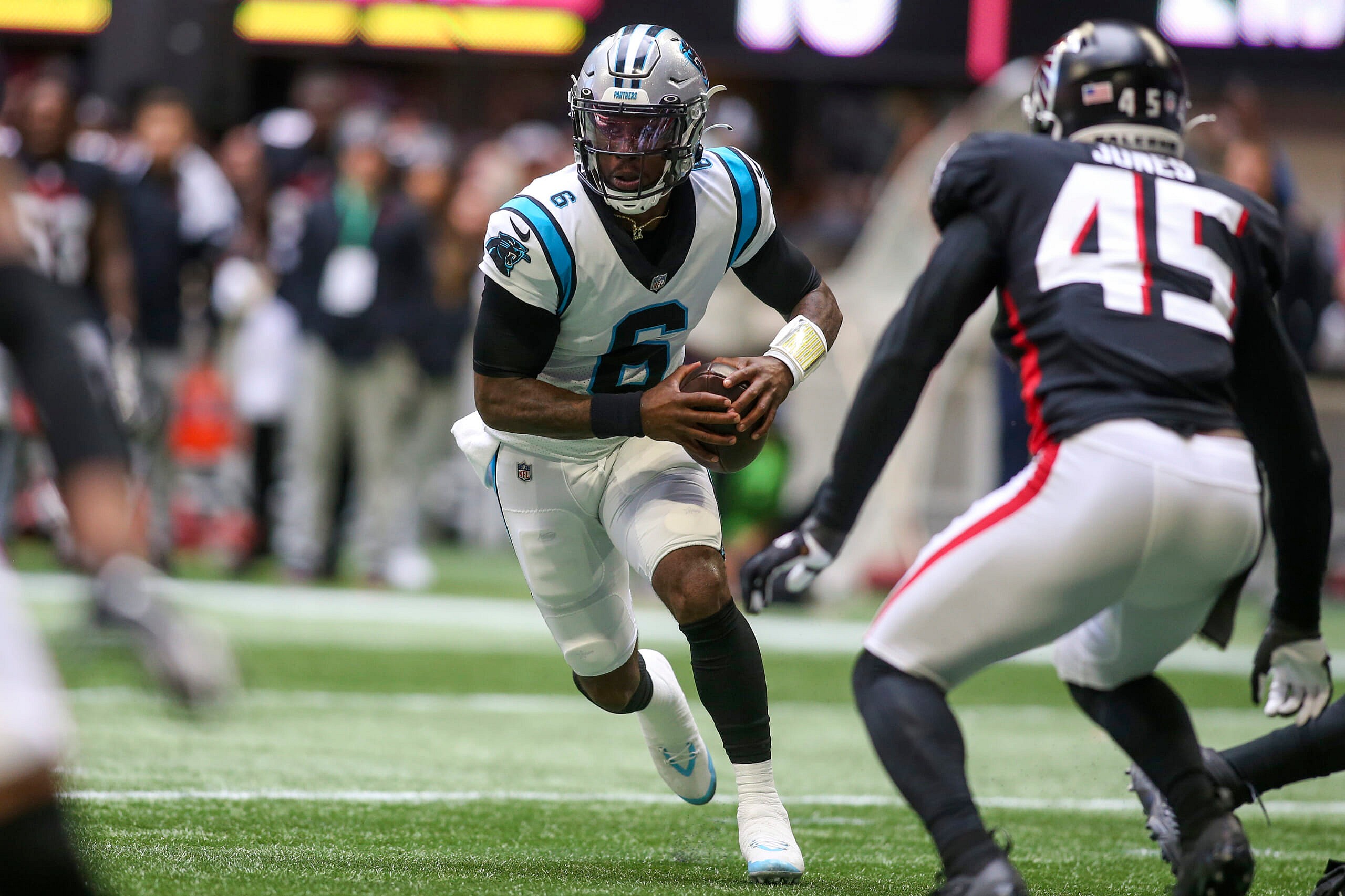 carolina panthers stick with p.j. walker