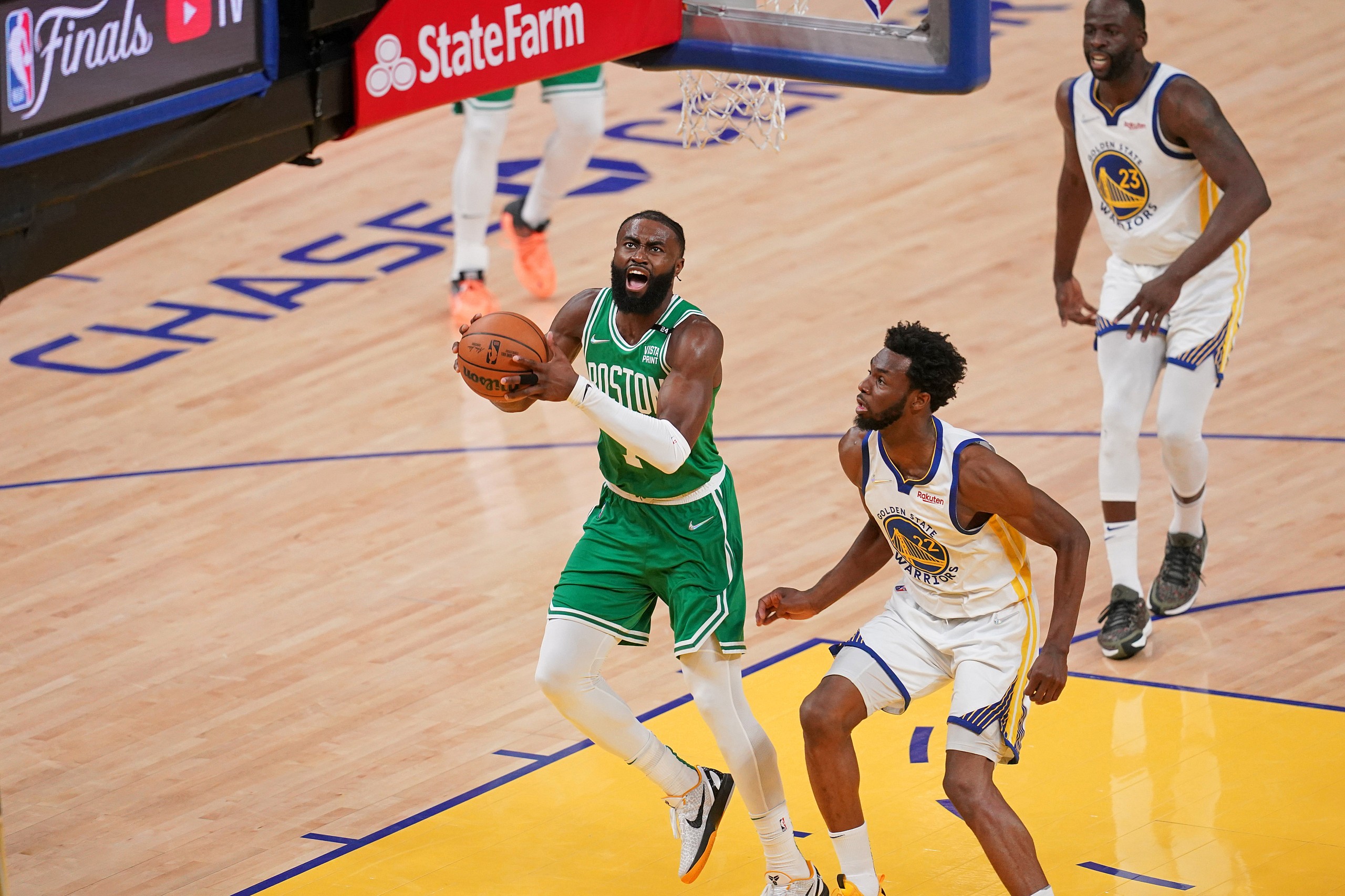 boston celtics jaylen brown, golden state warriors, nba finals