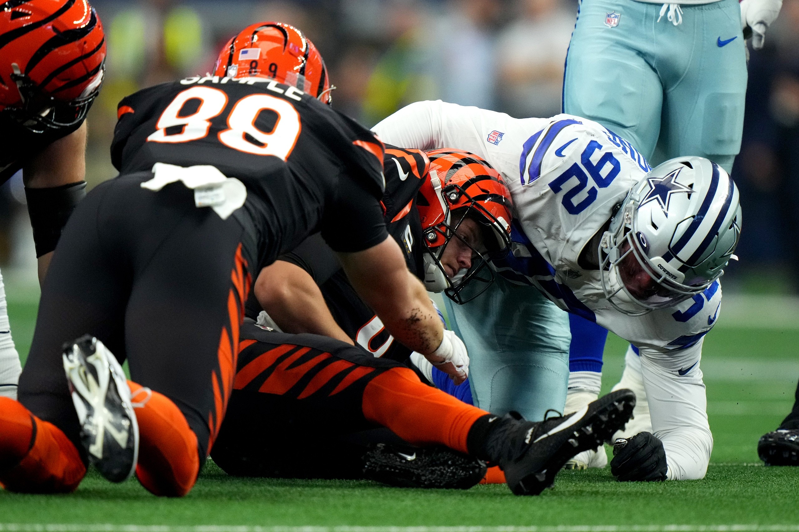 joe burrow sacks, cincinnati bengals