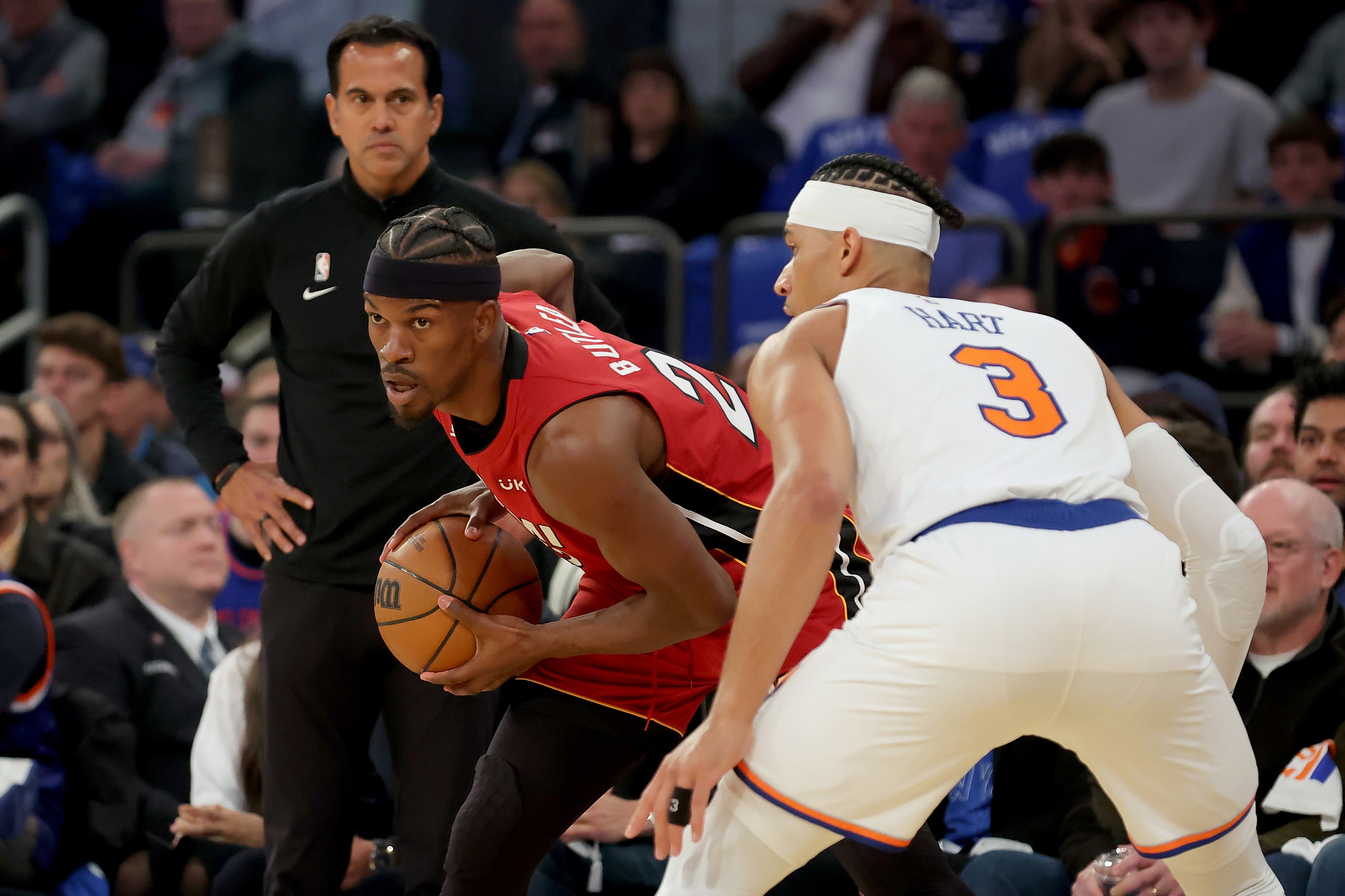 NBA: Playoffs-Miami Heat at New York Knicks