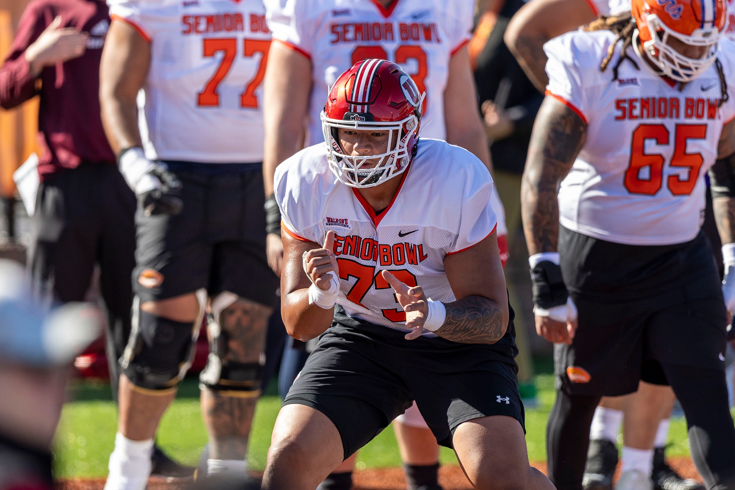 NCAA Football: Senior Bowl Practice