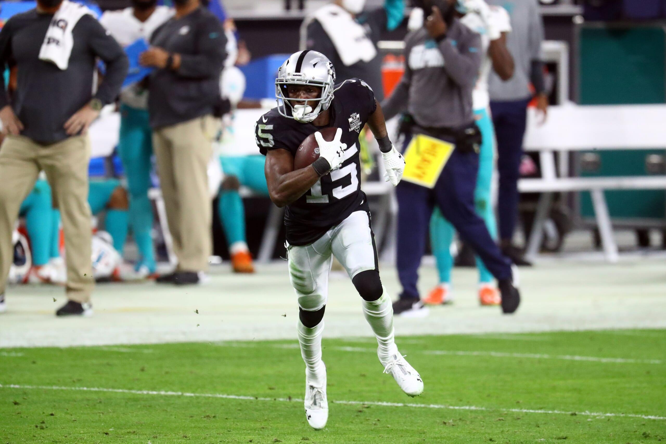 Nelson Agholor scores amazing TD off pass from Derek Carr