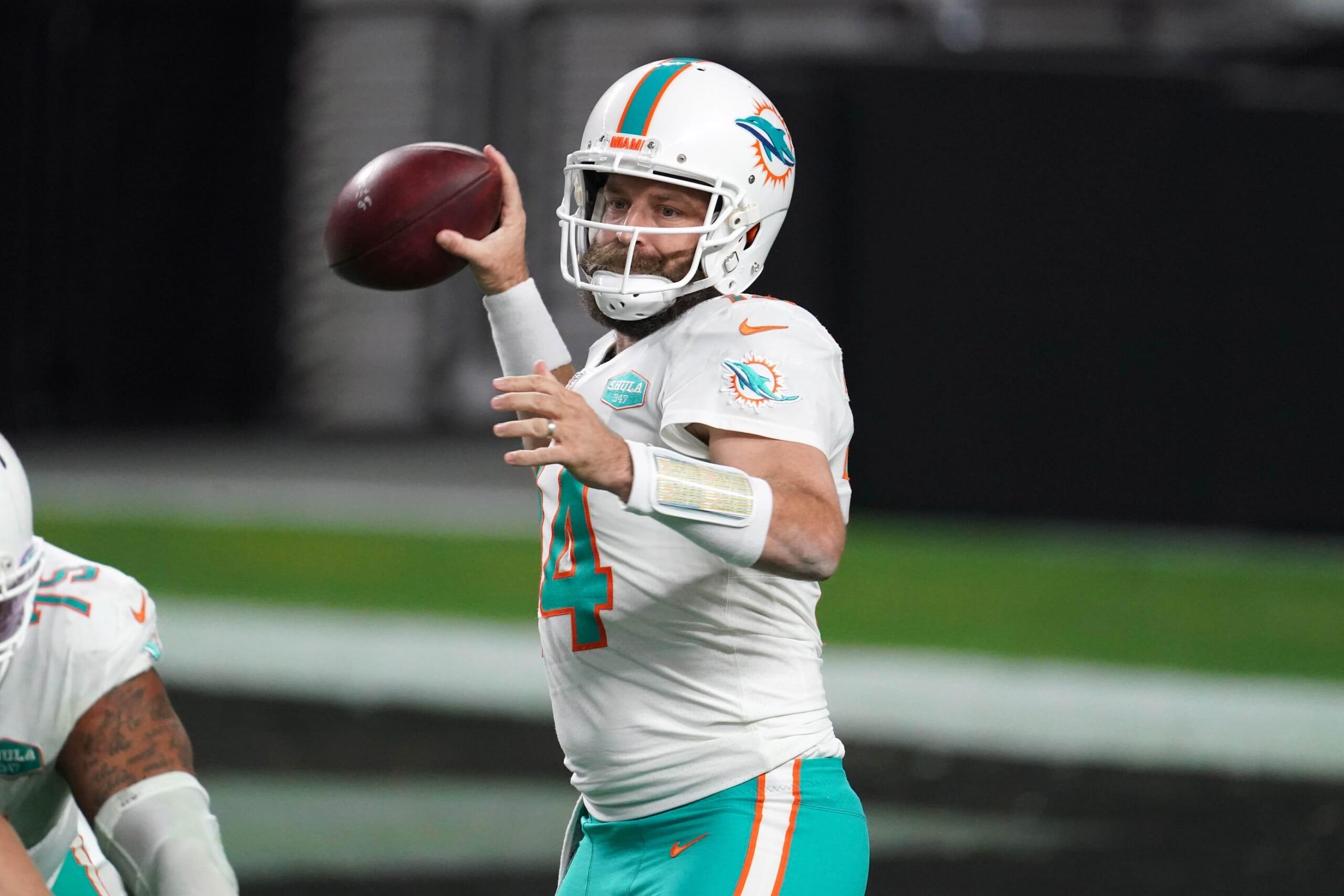 Miami Dolphins quarterback Ryan Fitzpatrick to miss Week 17 after positive COVID-19 test
