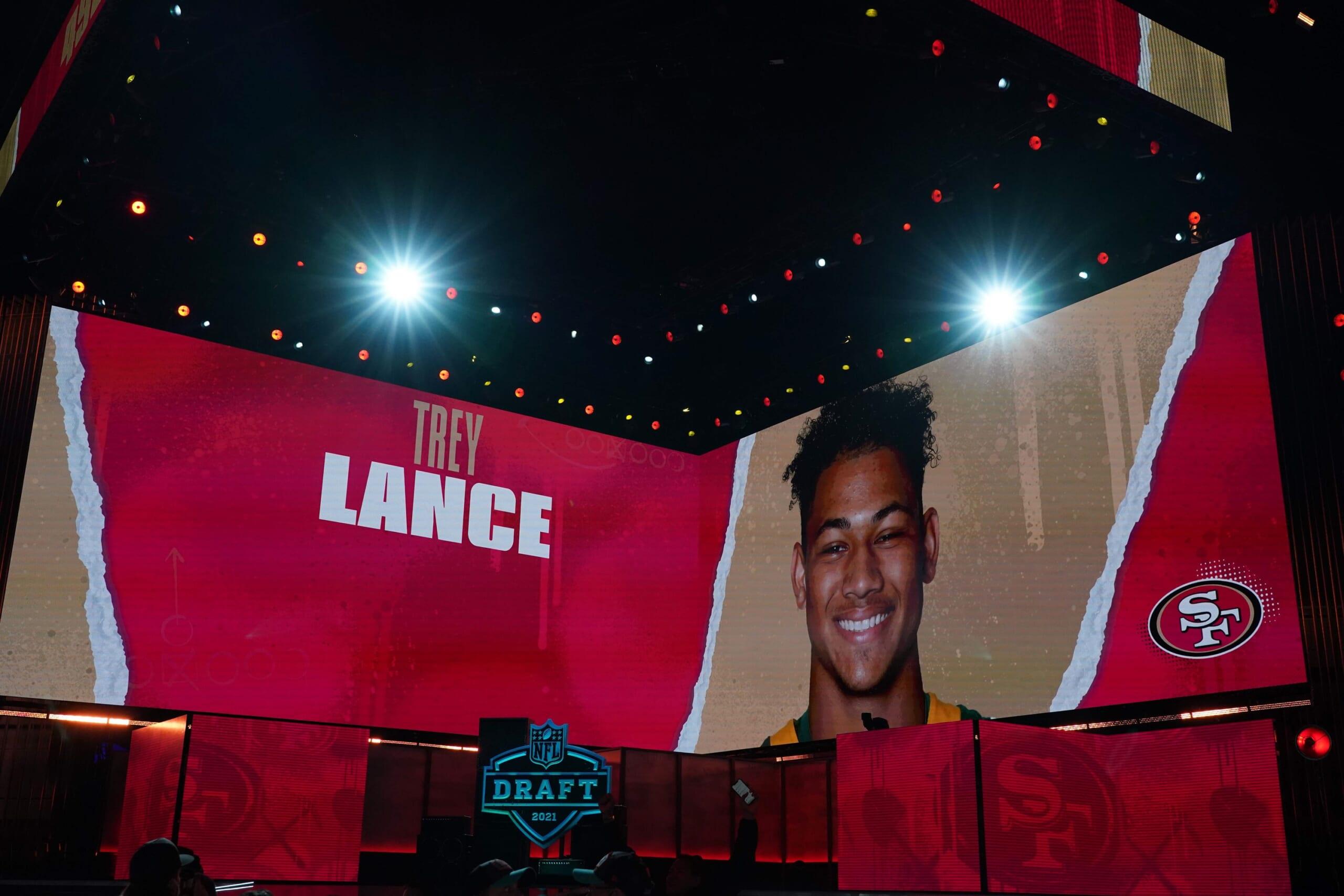 San Francisco 49ers quarterback Trey Lance
