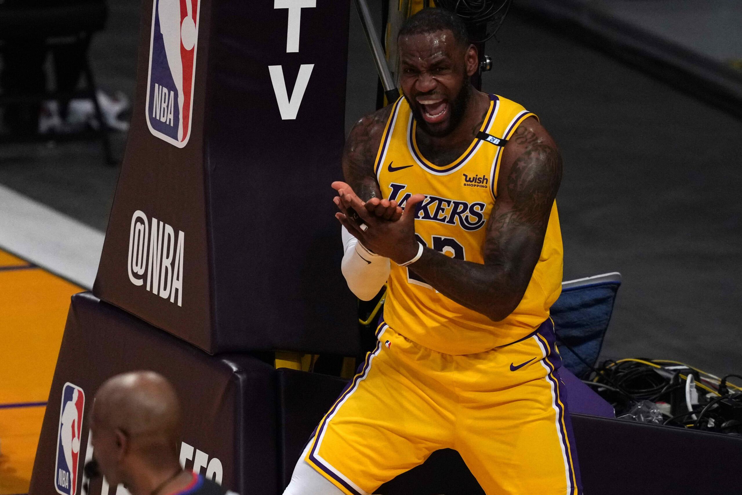 los angeles lakers' lebron games