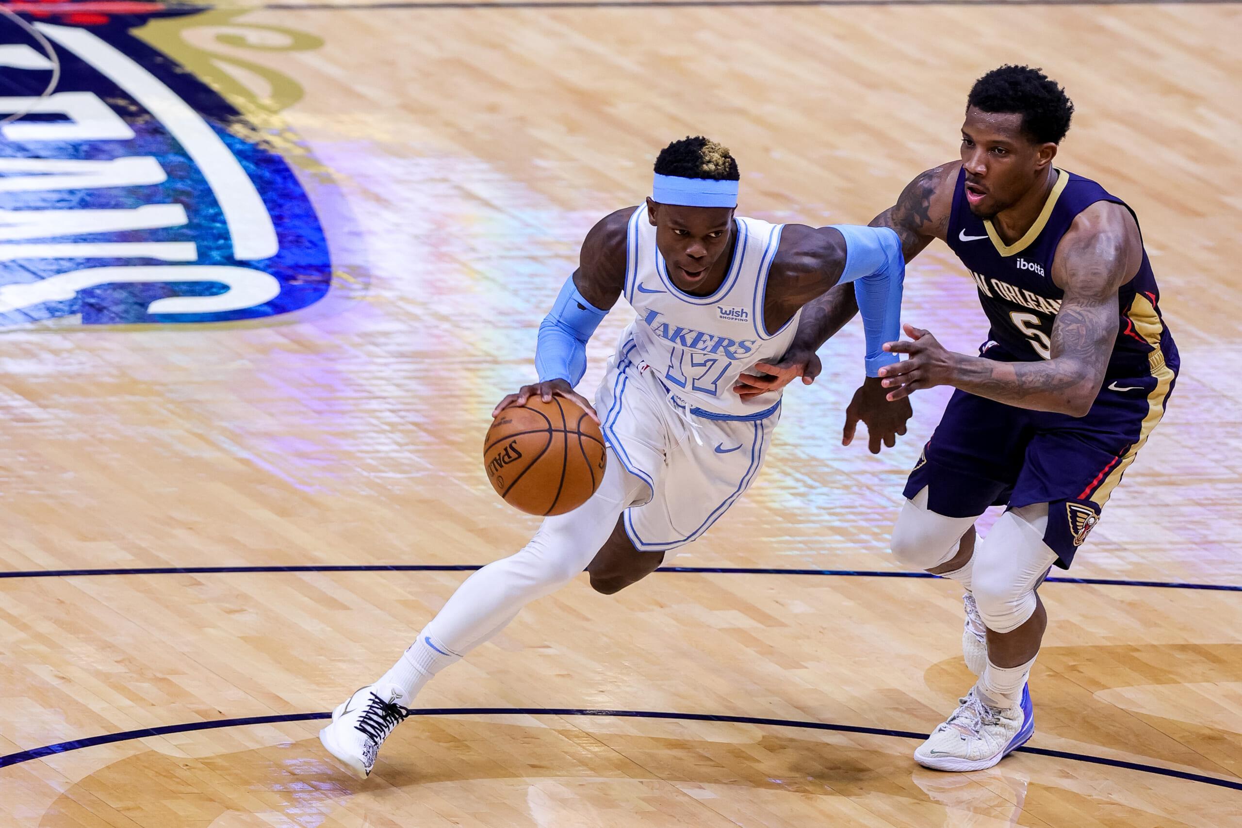 los angeles lakers trade dennis schroder to the new orleans pelicans