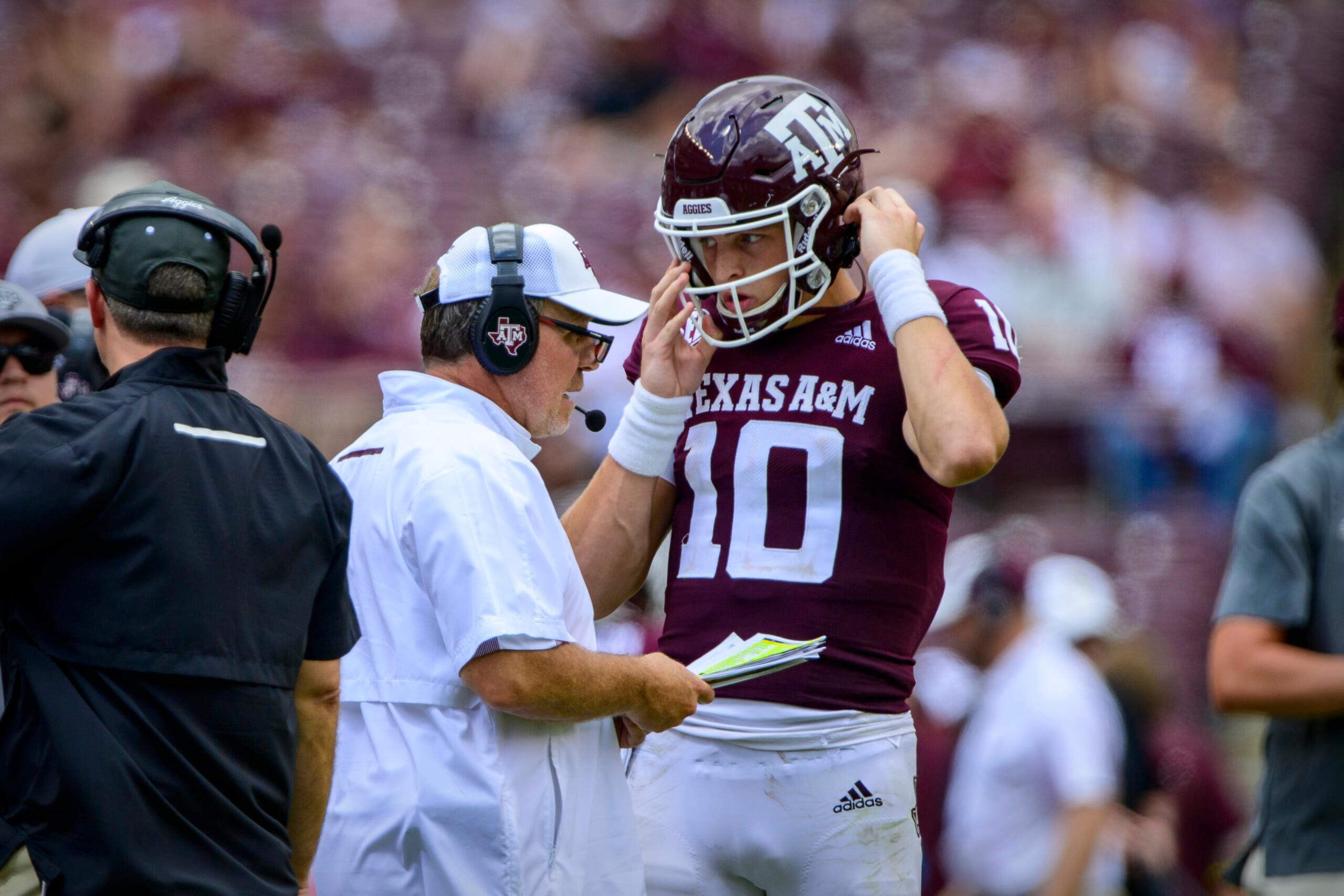ncaa football: new mexico at texas a&m