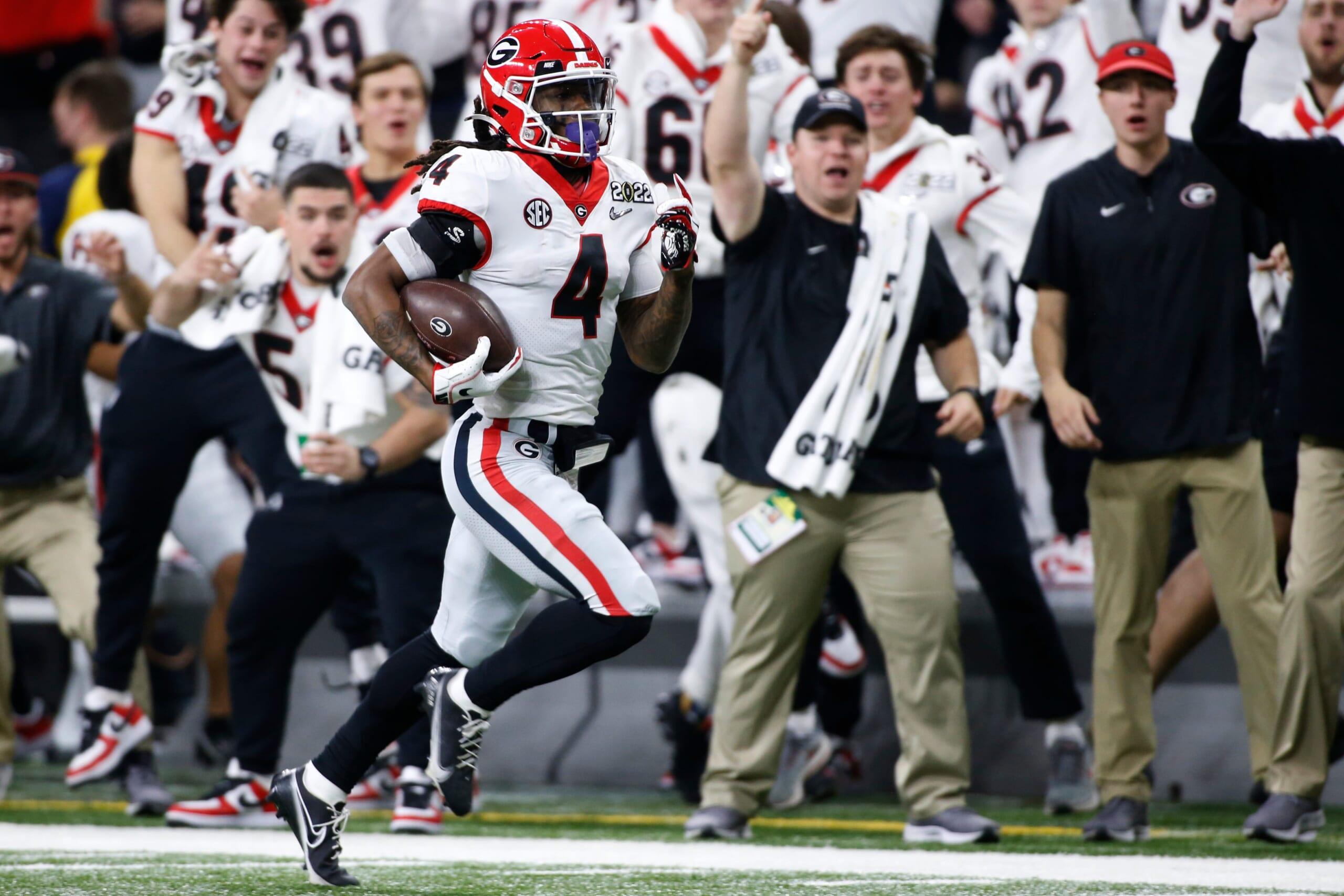 nfl combine running backs: joshua l. jones / usa today network