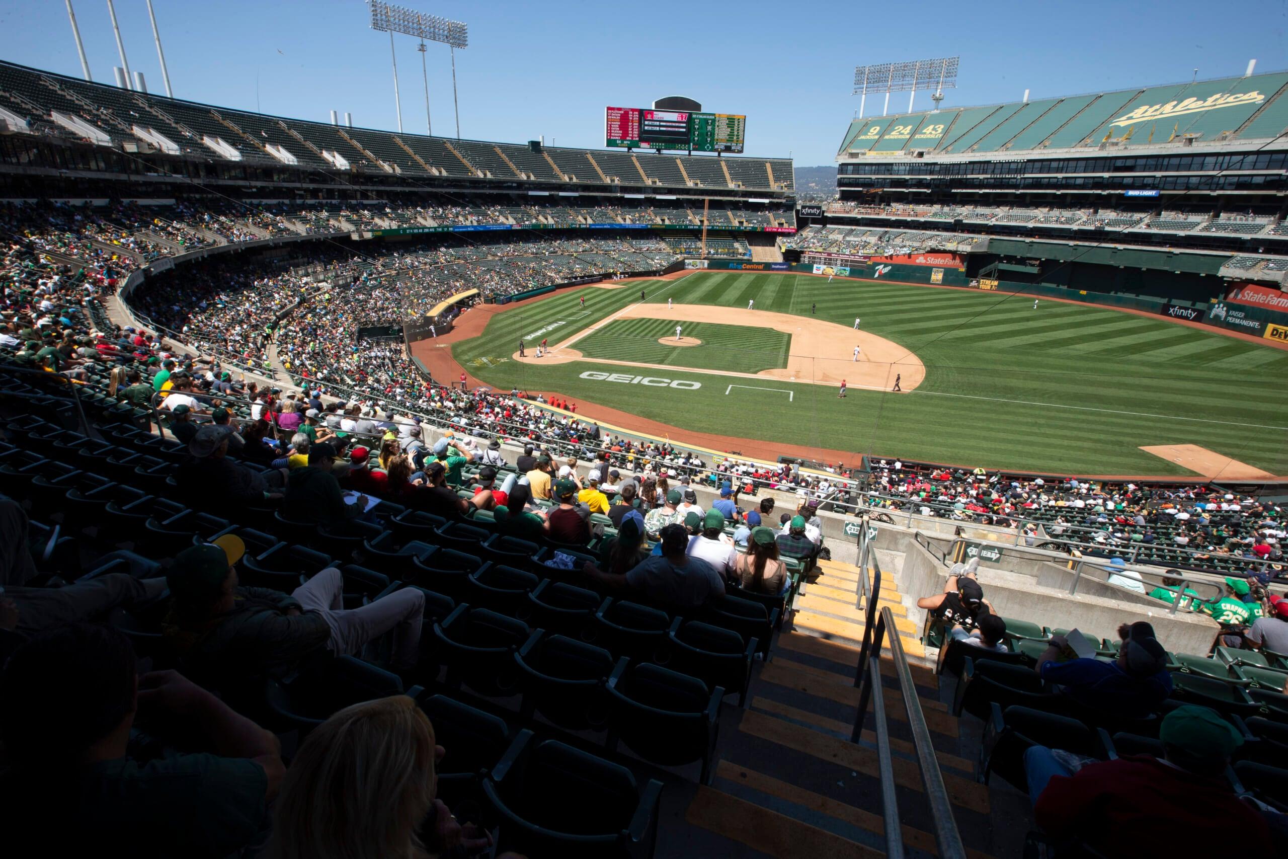 MLB: Los Angeles Angels at Oakland Athletics