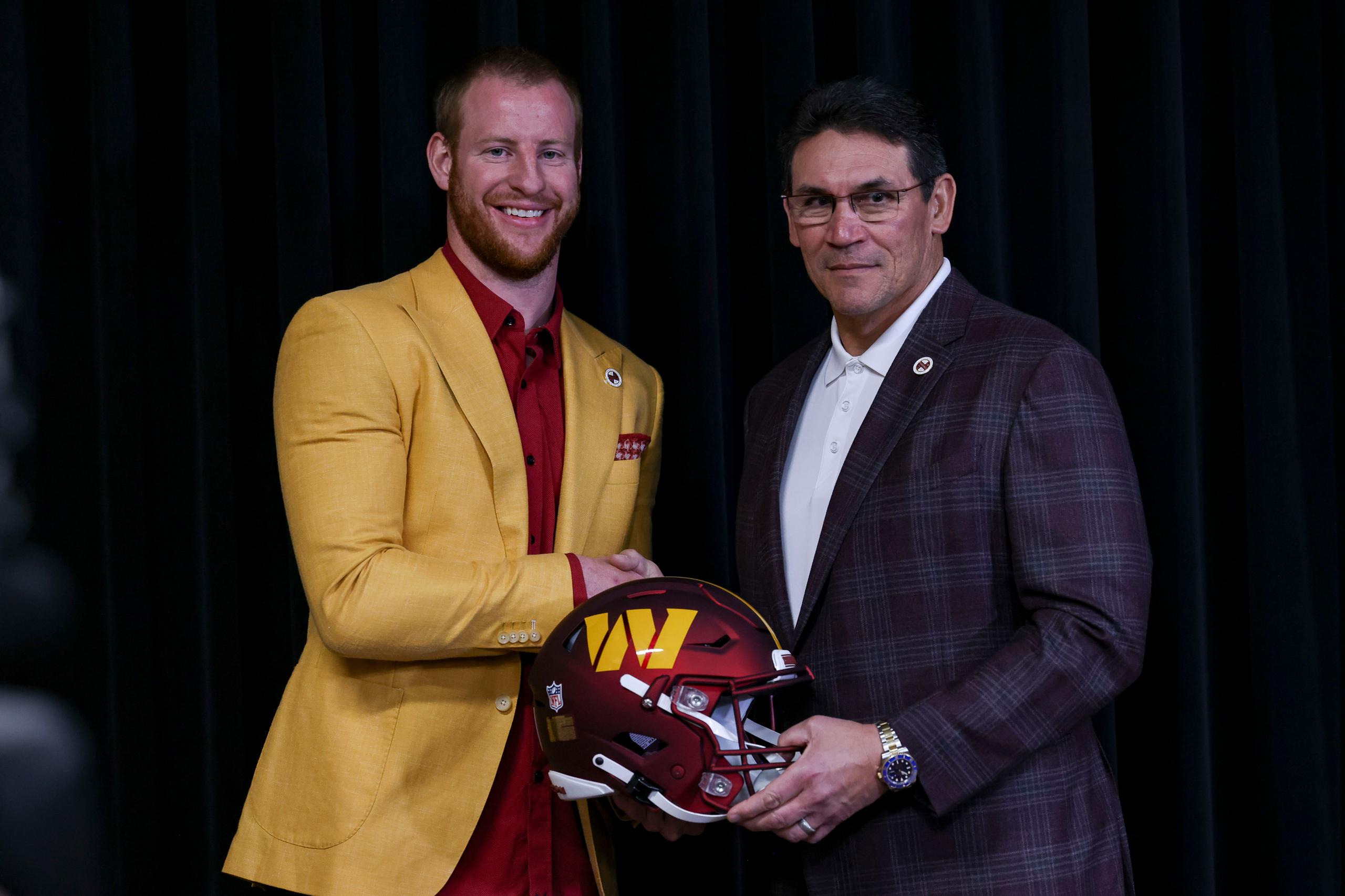 NFL: Washington Commanders-Carson Wentz Press Conference