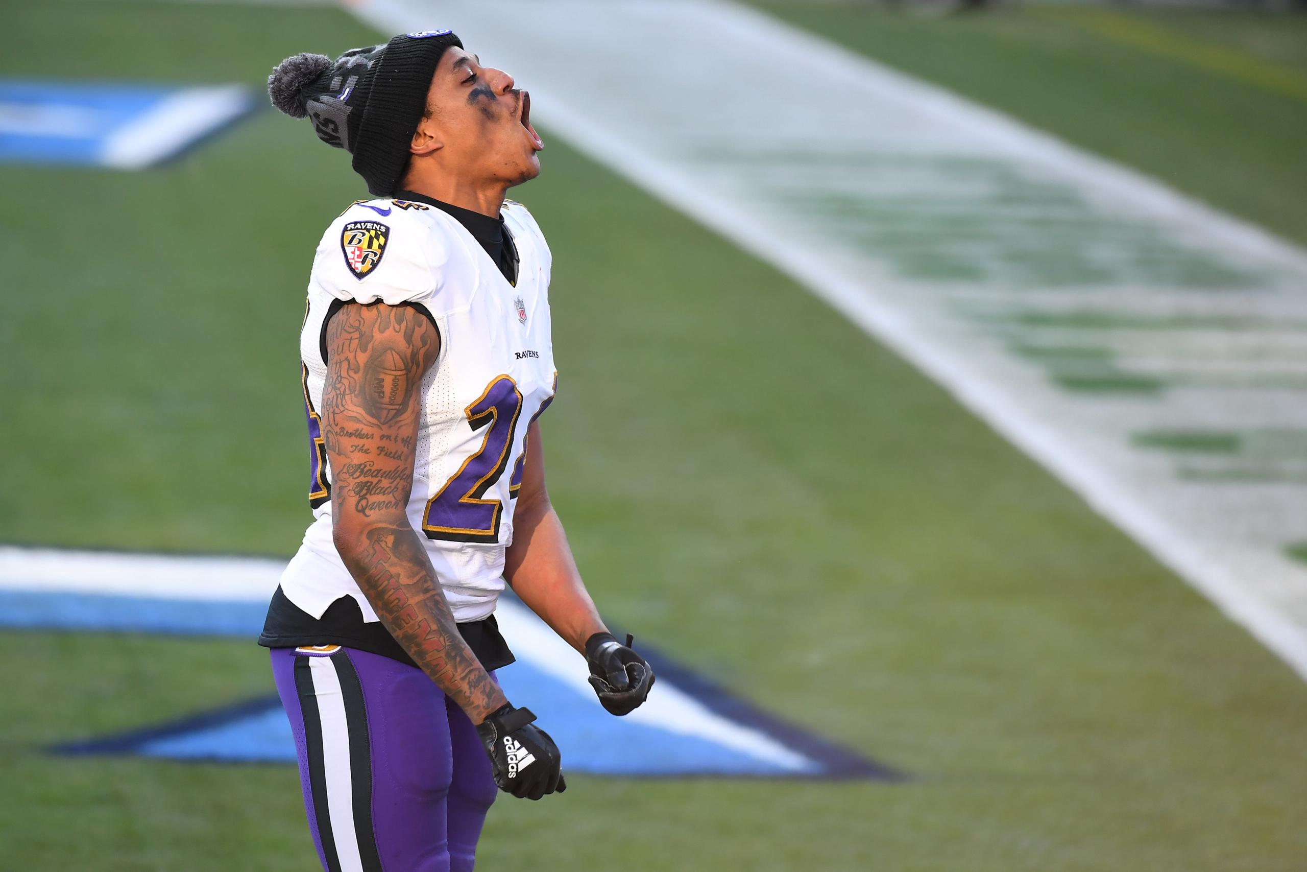 nfl training camp cap casualty: marcus peters, baltimore ravens