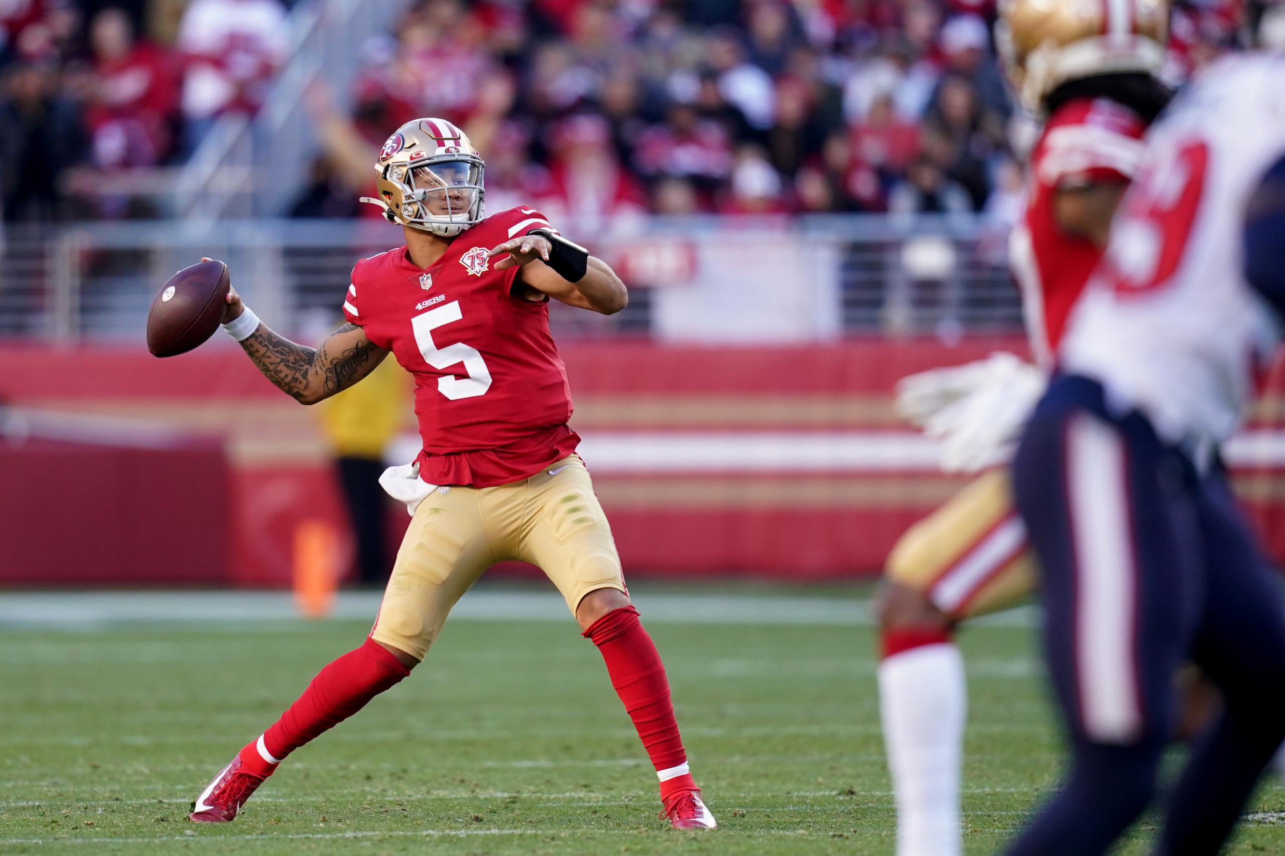nfsan francisco 49ers qb trey lance
