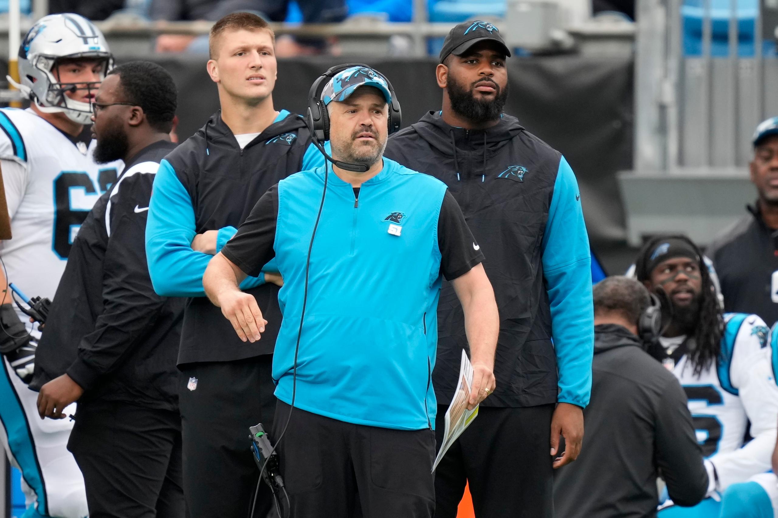 carolina panthers head coach matt rhule