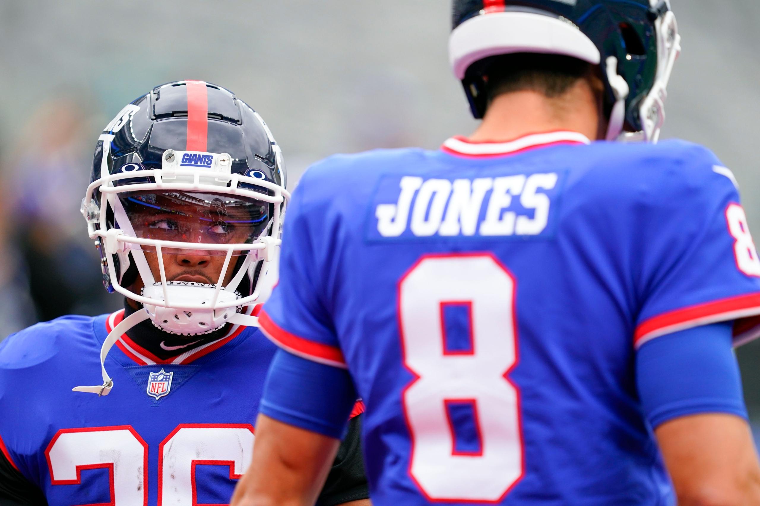 daniel jones, saquon barkley, new york giants