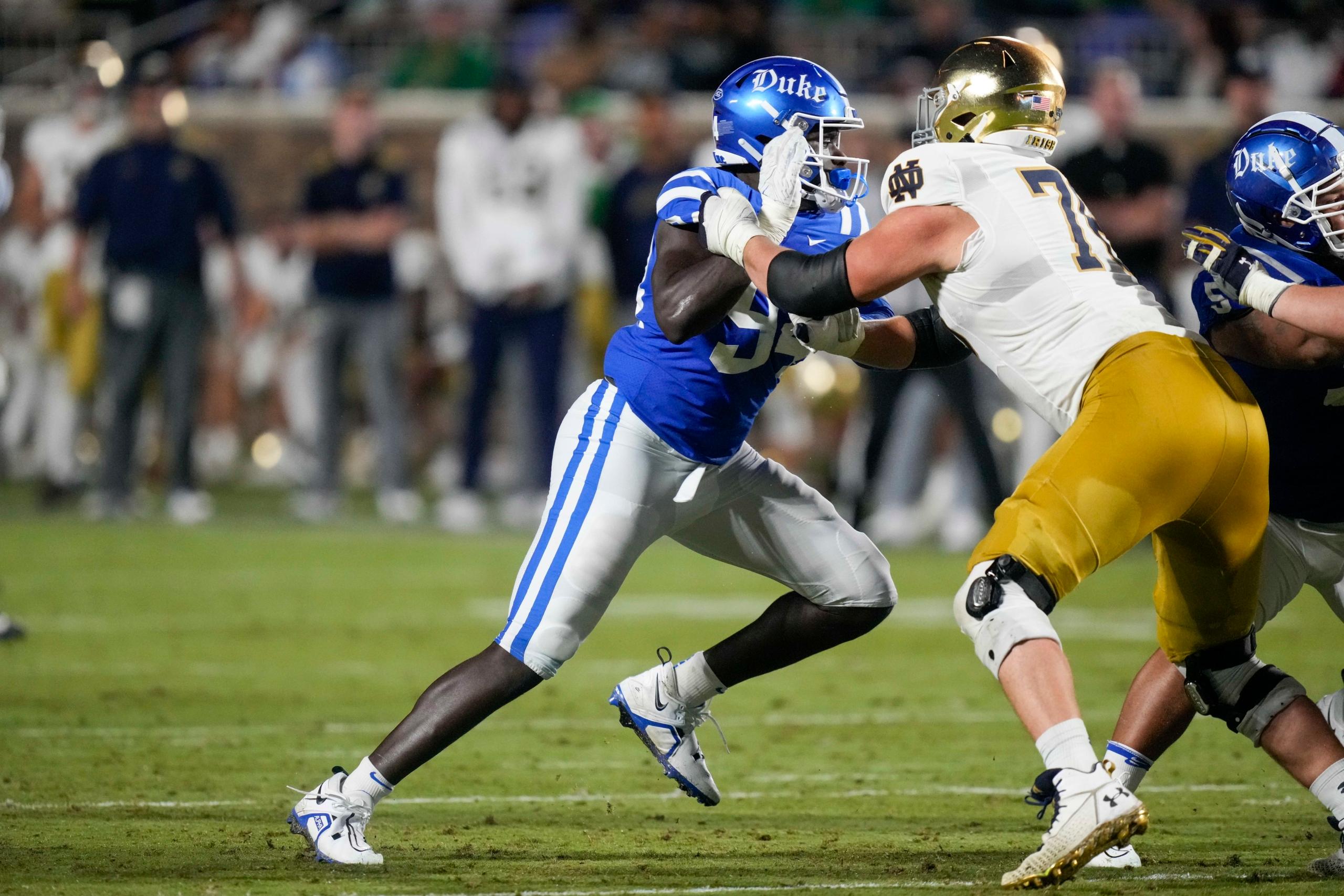 NCAA Football: Notre Dame at Duke