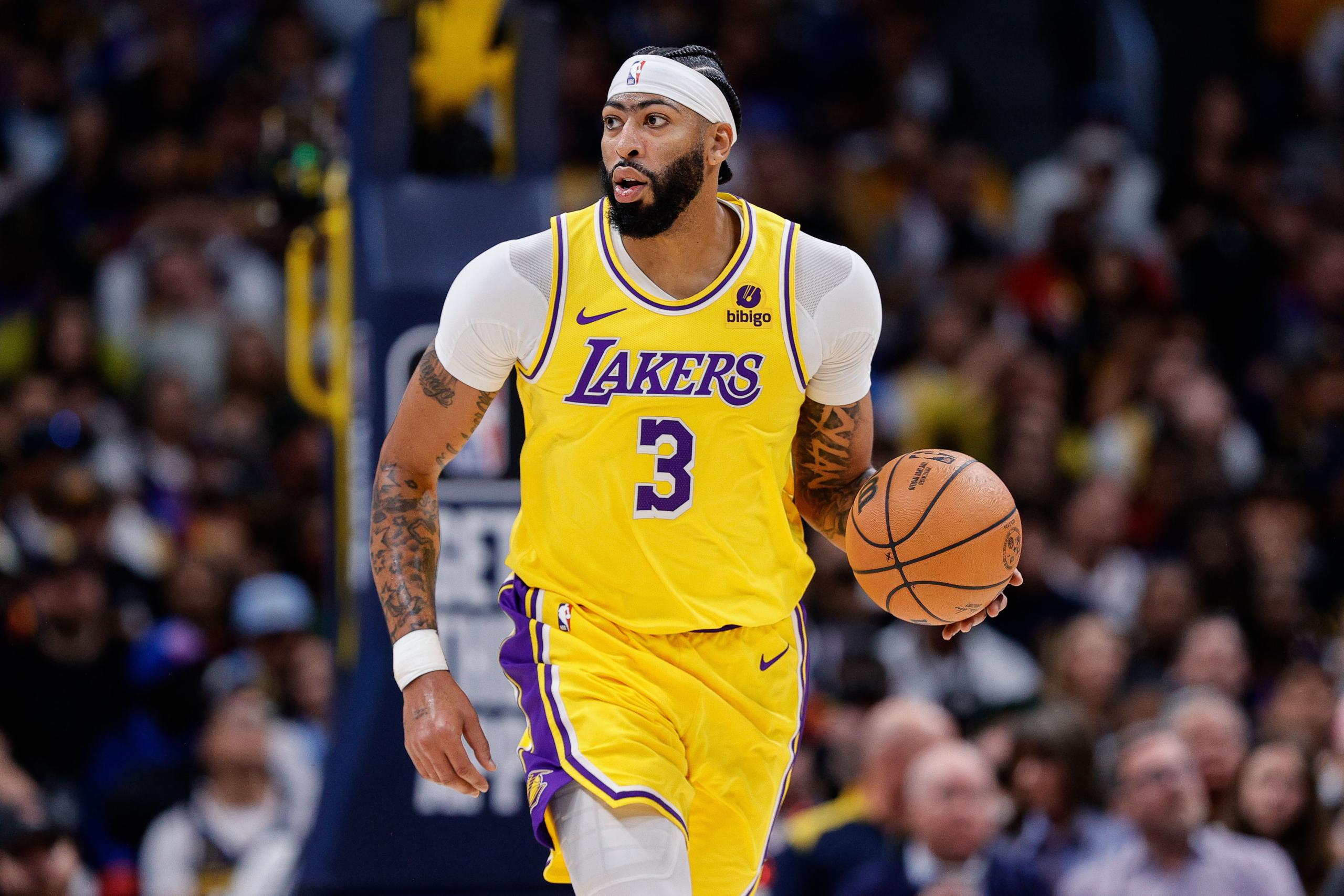 nba opening night: anthony davis, los angeles lakers