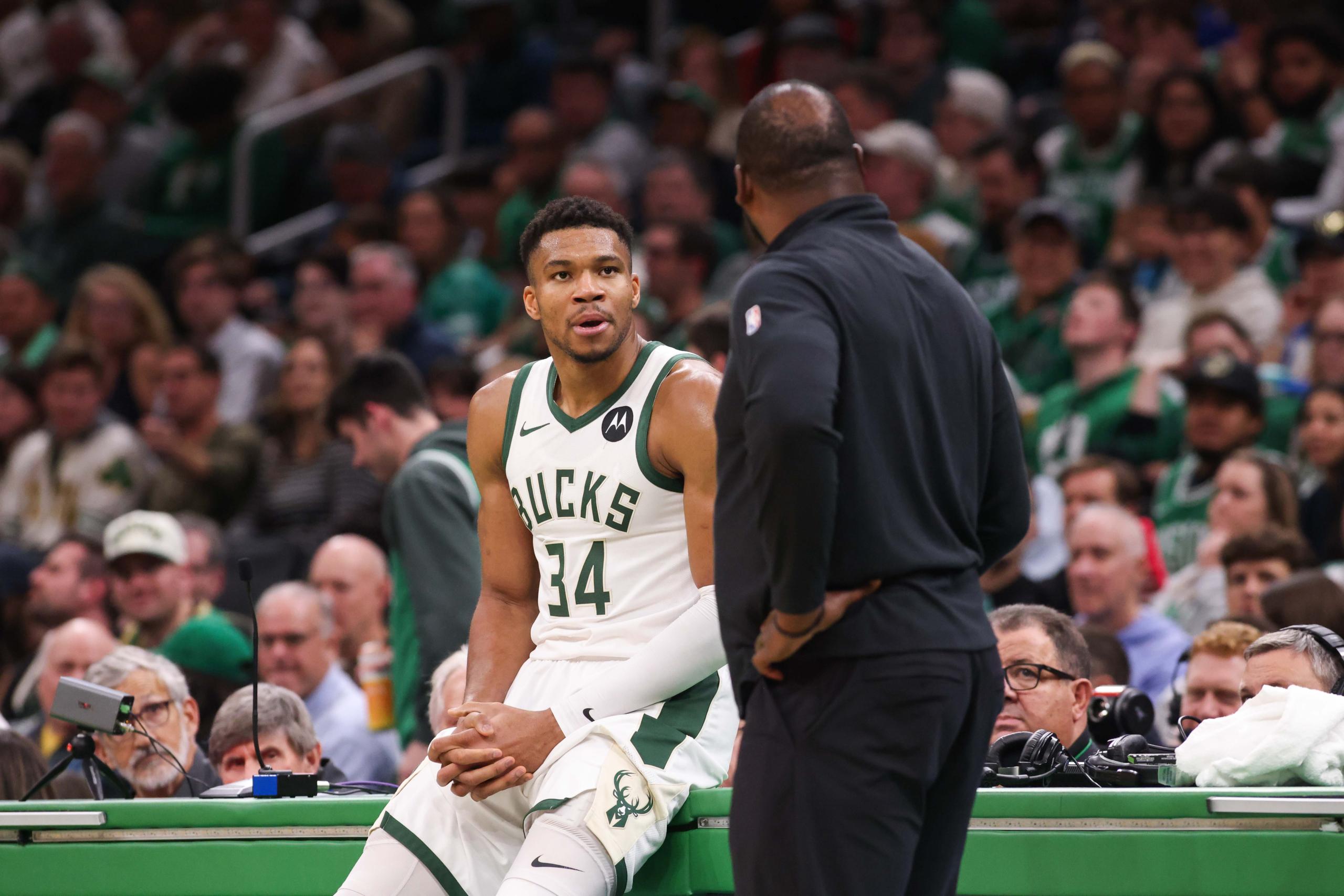 milwaukee bucks' giannis antetokounmpo, adrian griffin