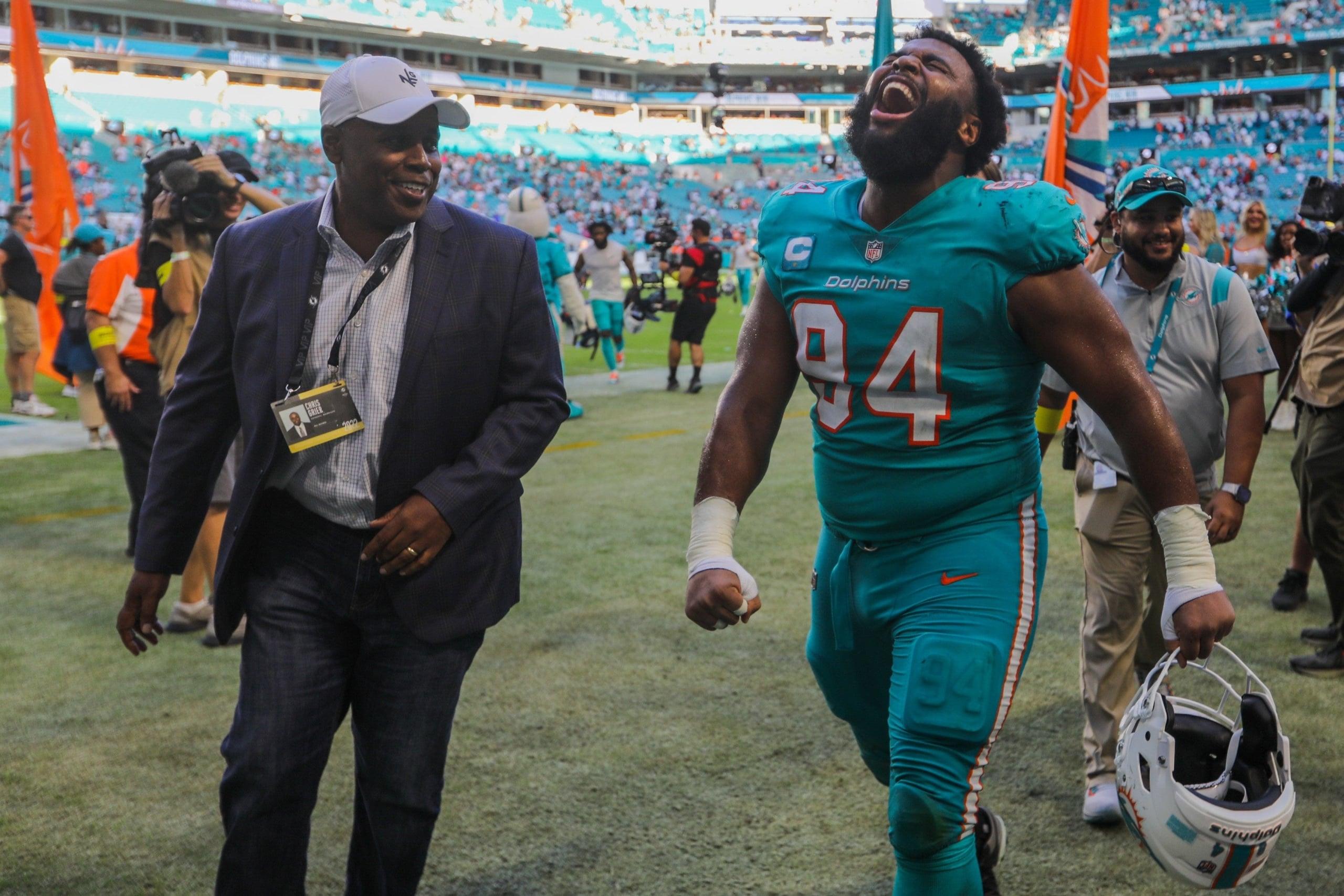 Miami Dolphins general manager Chris Grier