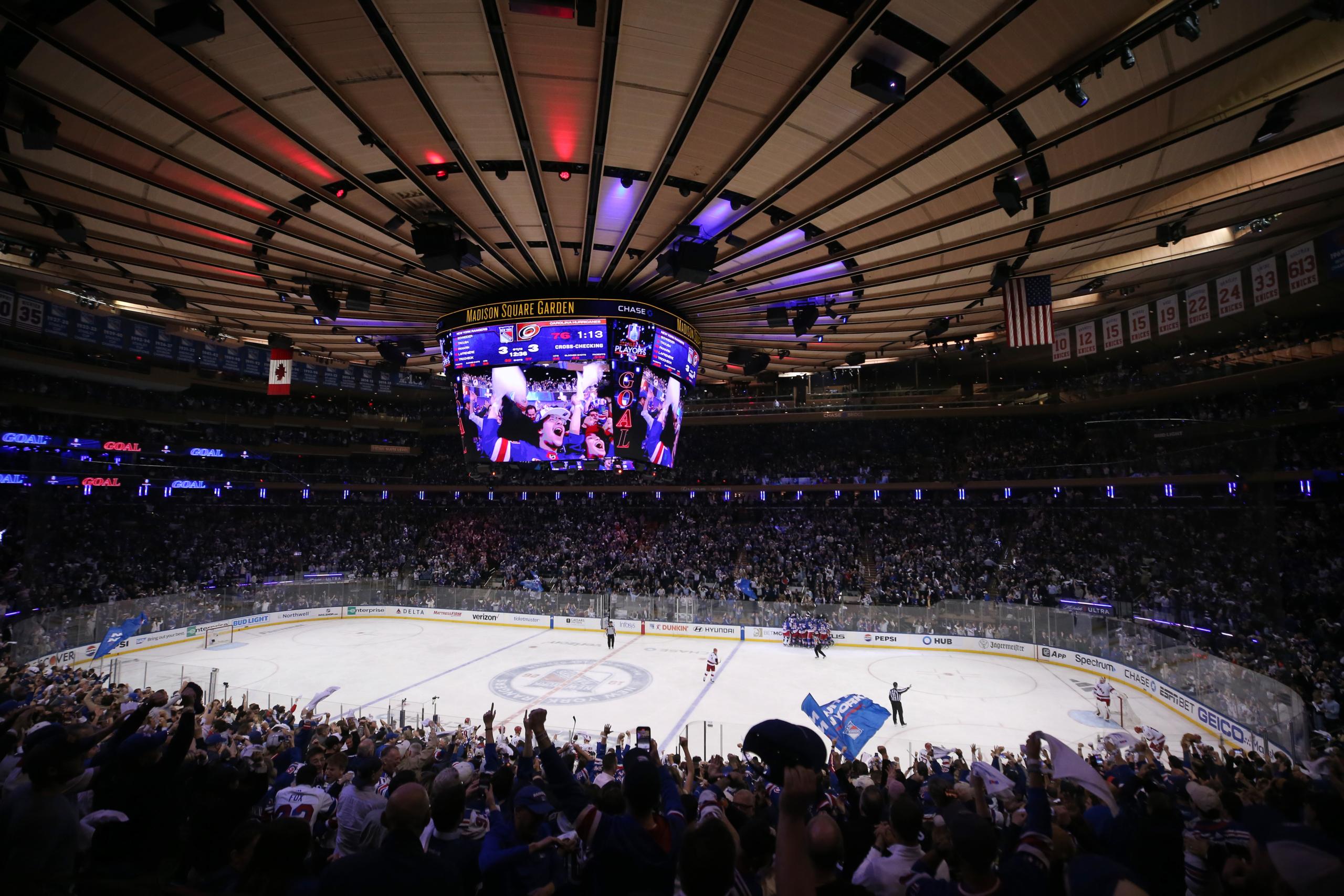 NHL: Stanley Cup Playoffs-Carolina Hurricanes at New York Rangers