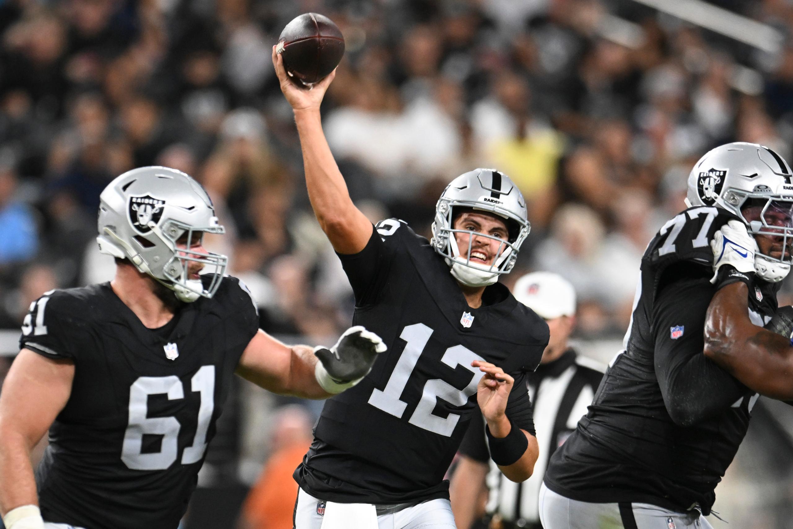 Aidan O'Connell Las Vegas Raiders Gardner Minshew