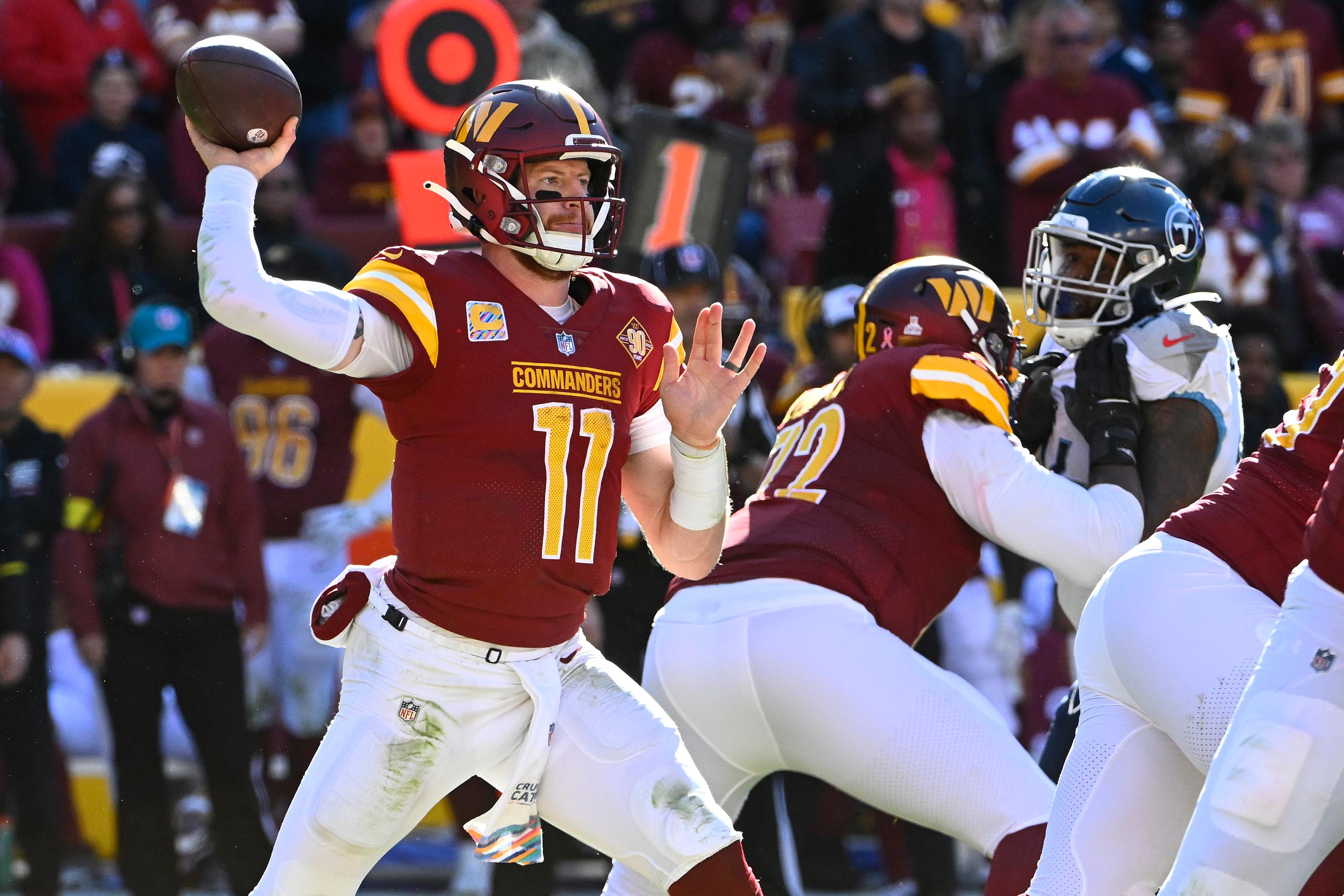 carson wentz, washington commanders