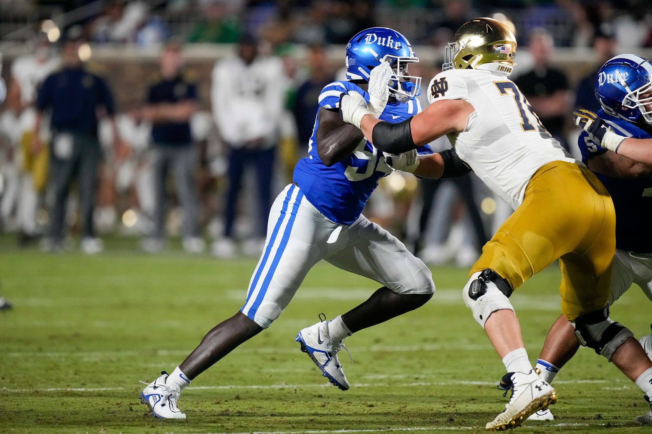 NCAA Football: Notre Dame at Duke