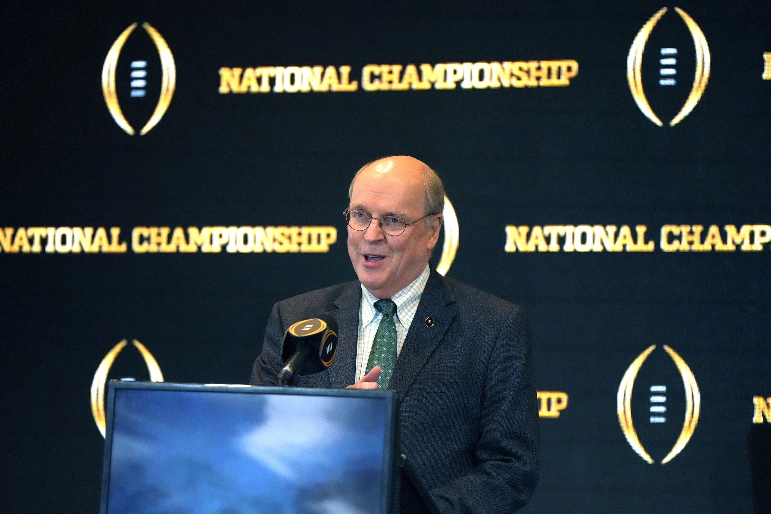 NCAA Football: CFP Host Committee Handoff News Conference-Los Angeles to Houston