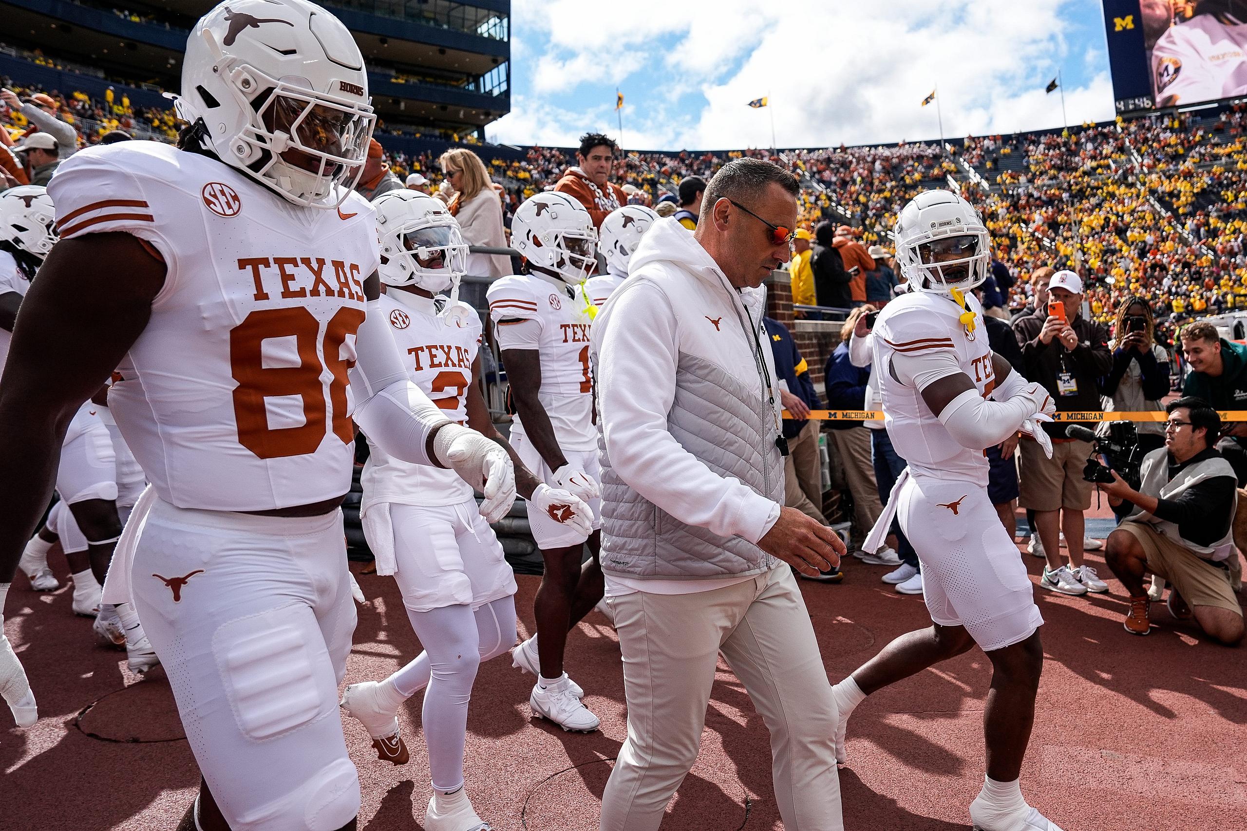 Texas head coach Steve Sarkisian