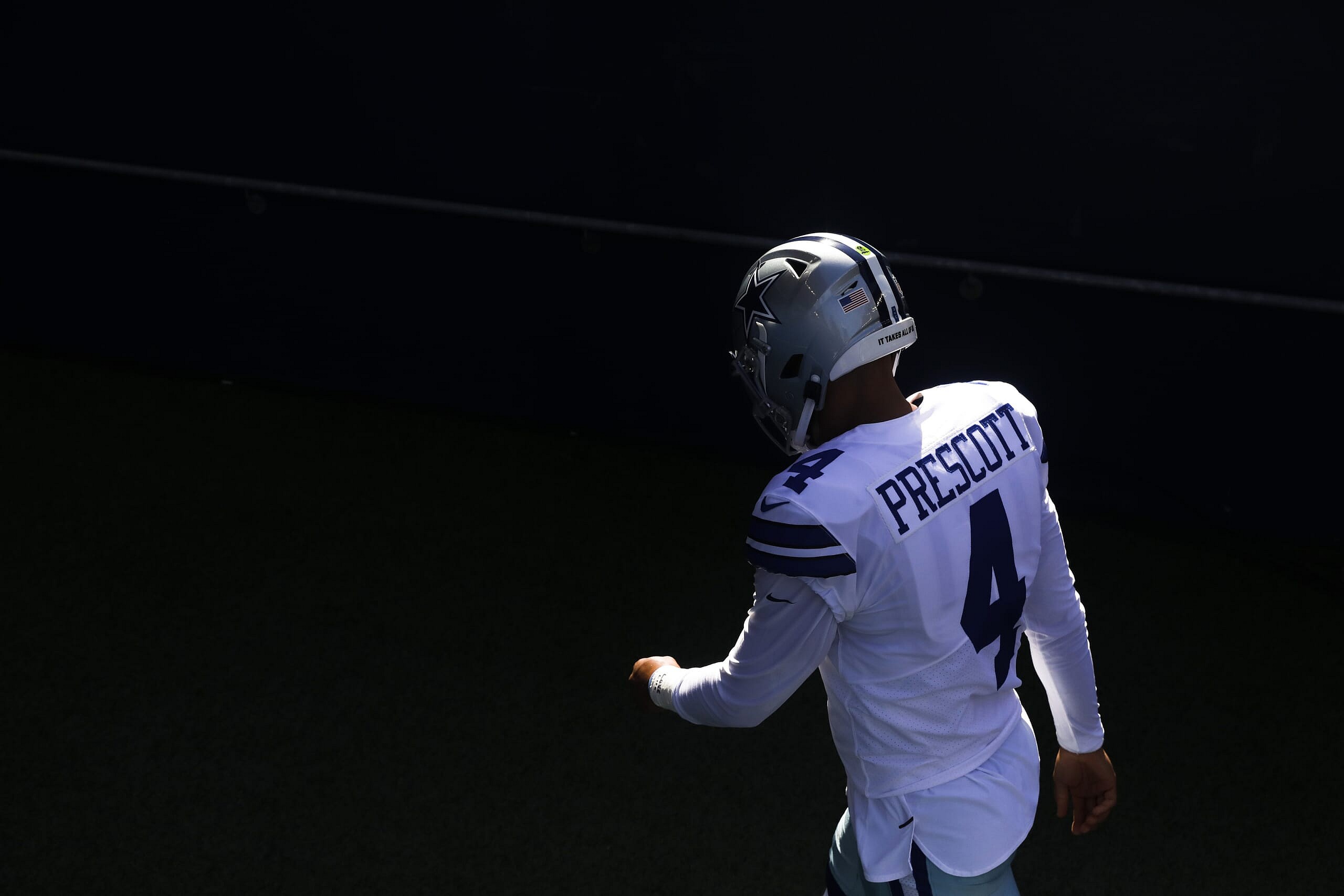 Cowboys' Dak Prescott during game against Seahawks