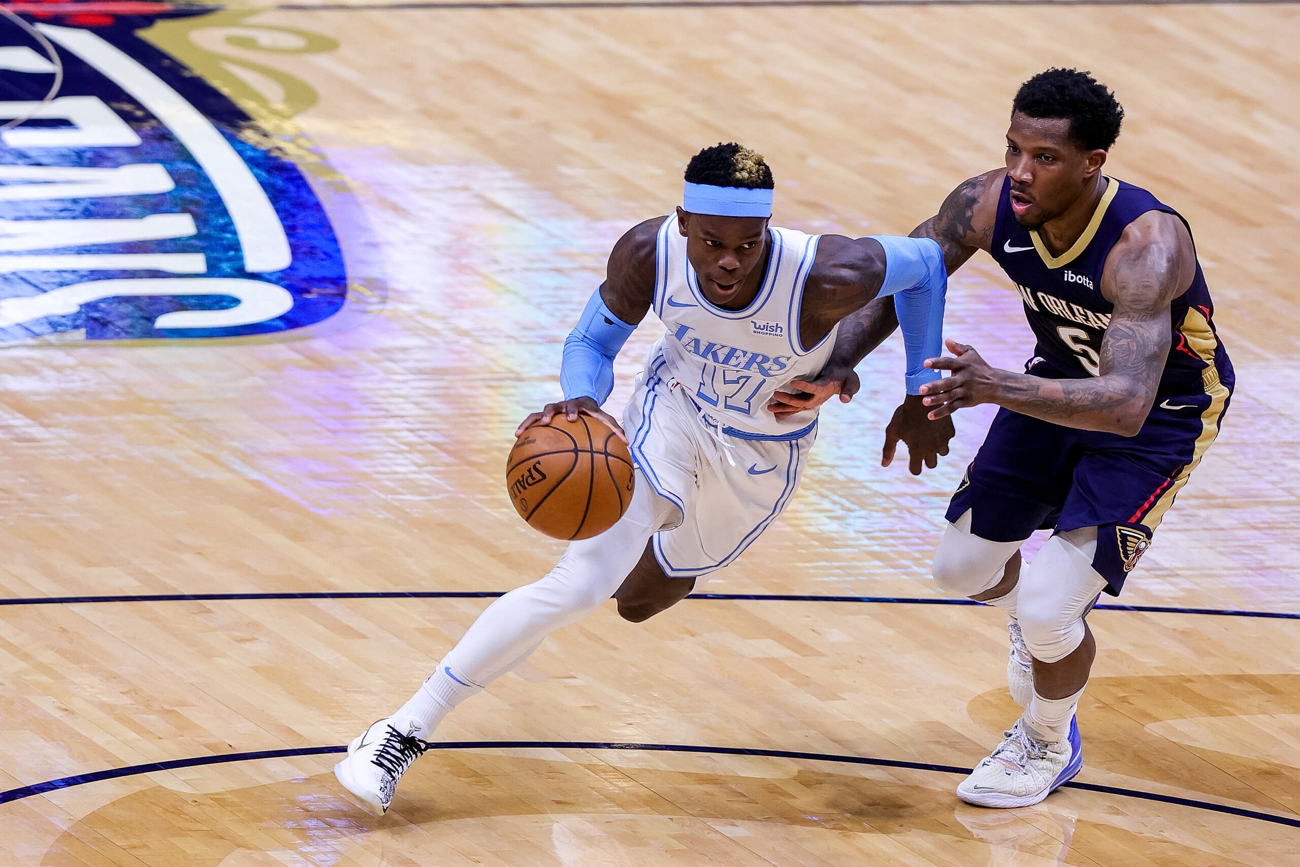 los angeles lakers trade dennis schroder to the new orleans pelicans