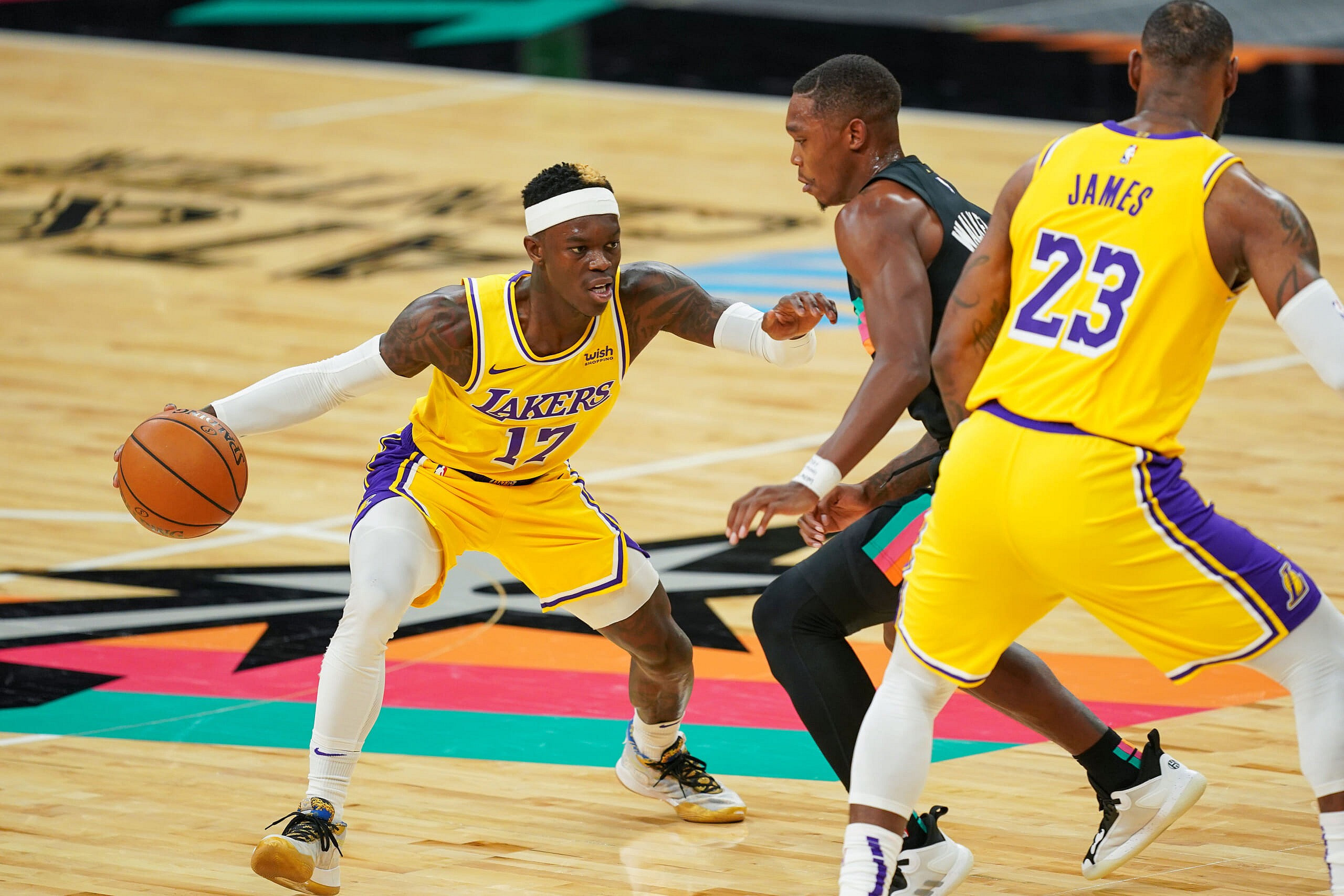 los angeles lakers trade dennis schroder to the san antonio spurs