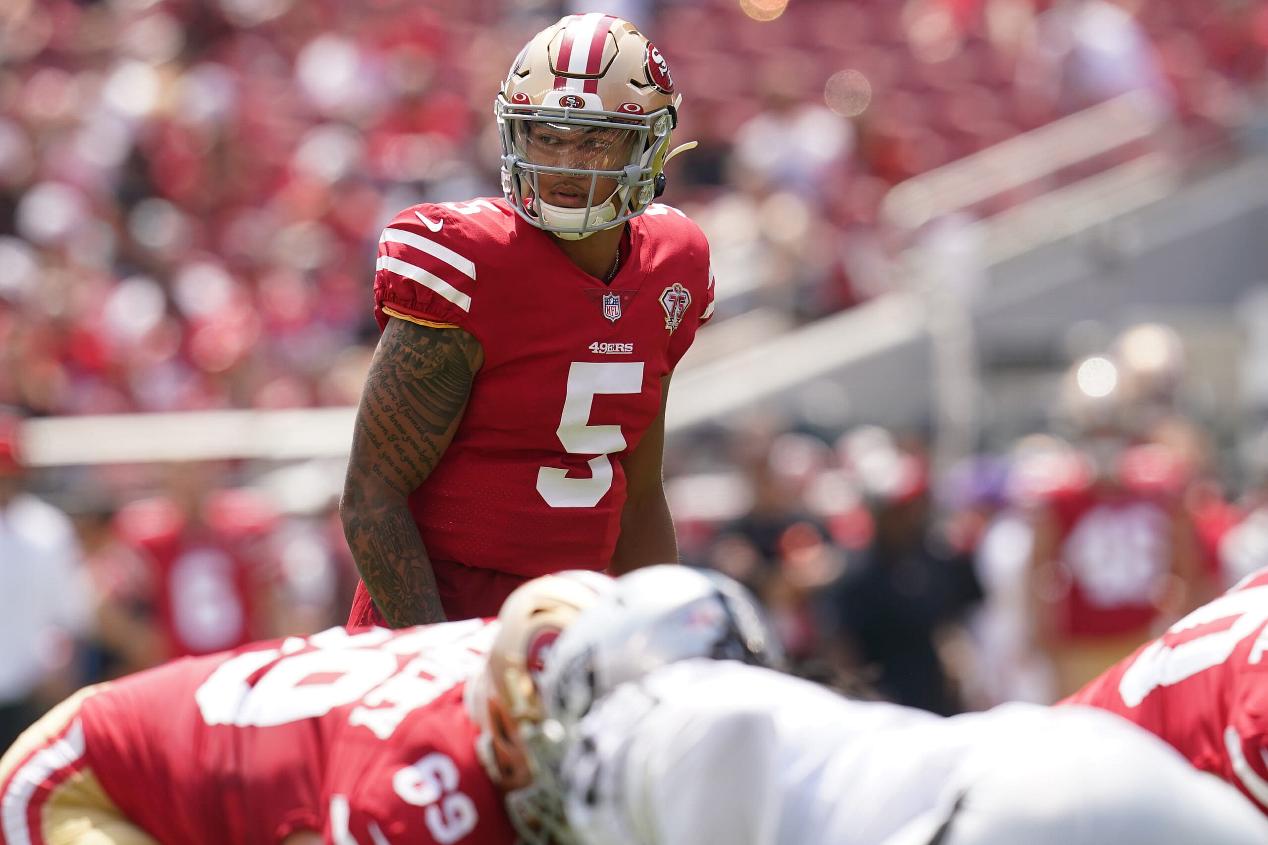 sn francisco 49ers qb trey lance